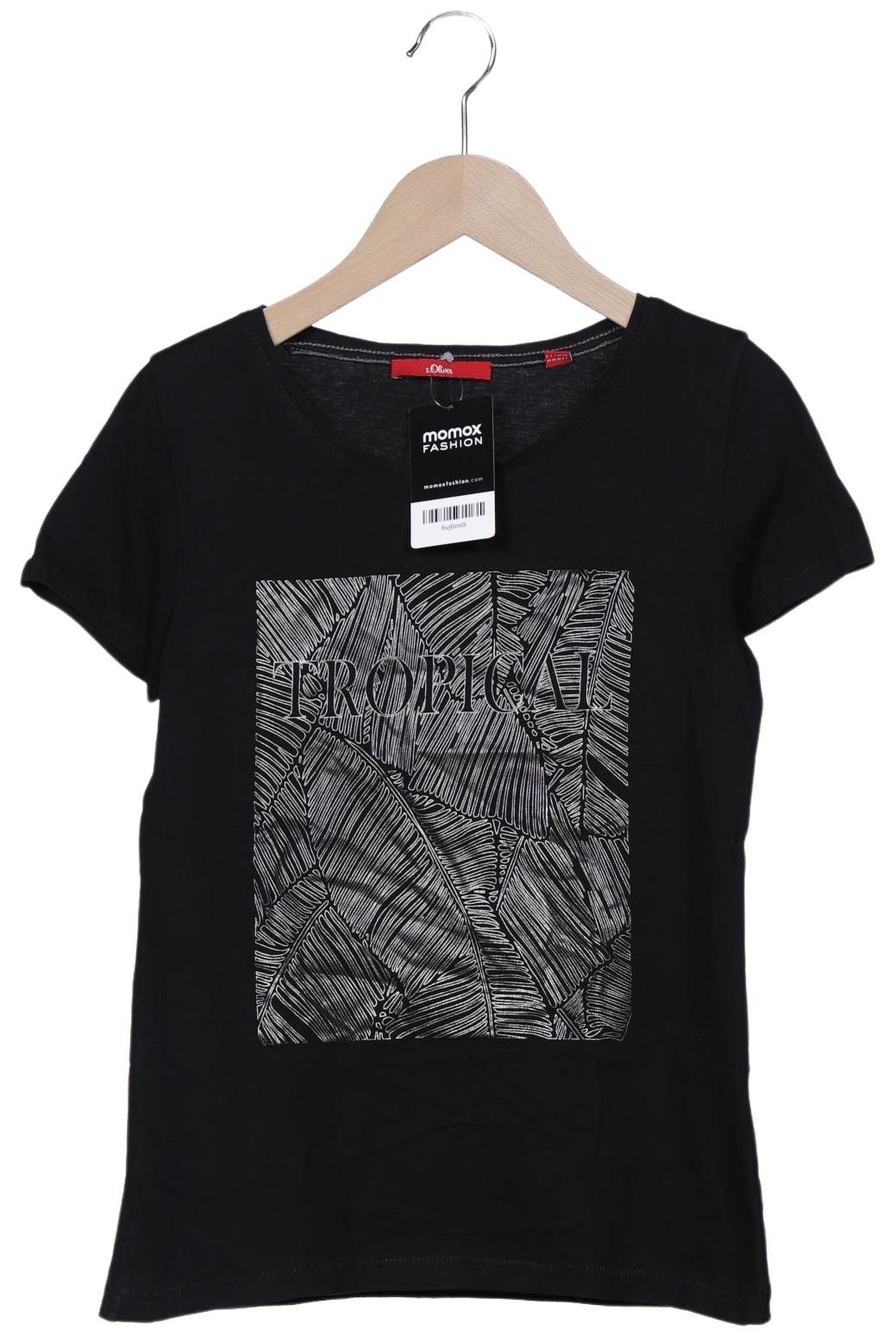 

s.Oliver Damen T-Shirt, schwarz, Gr. 34