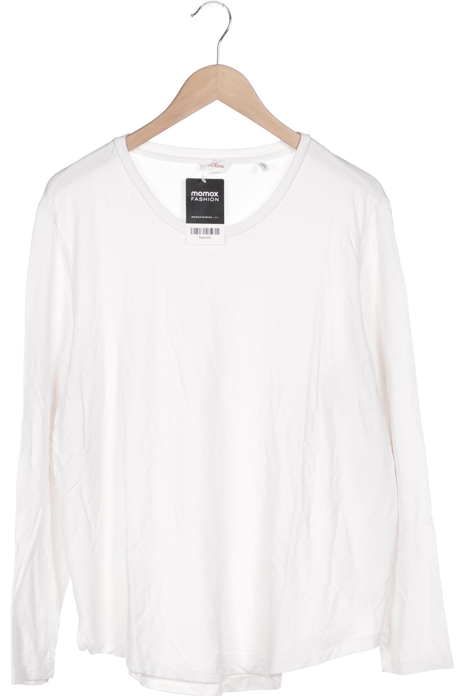 

s.Oliver Damen Langarmshirt, weiß, Gr. 46