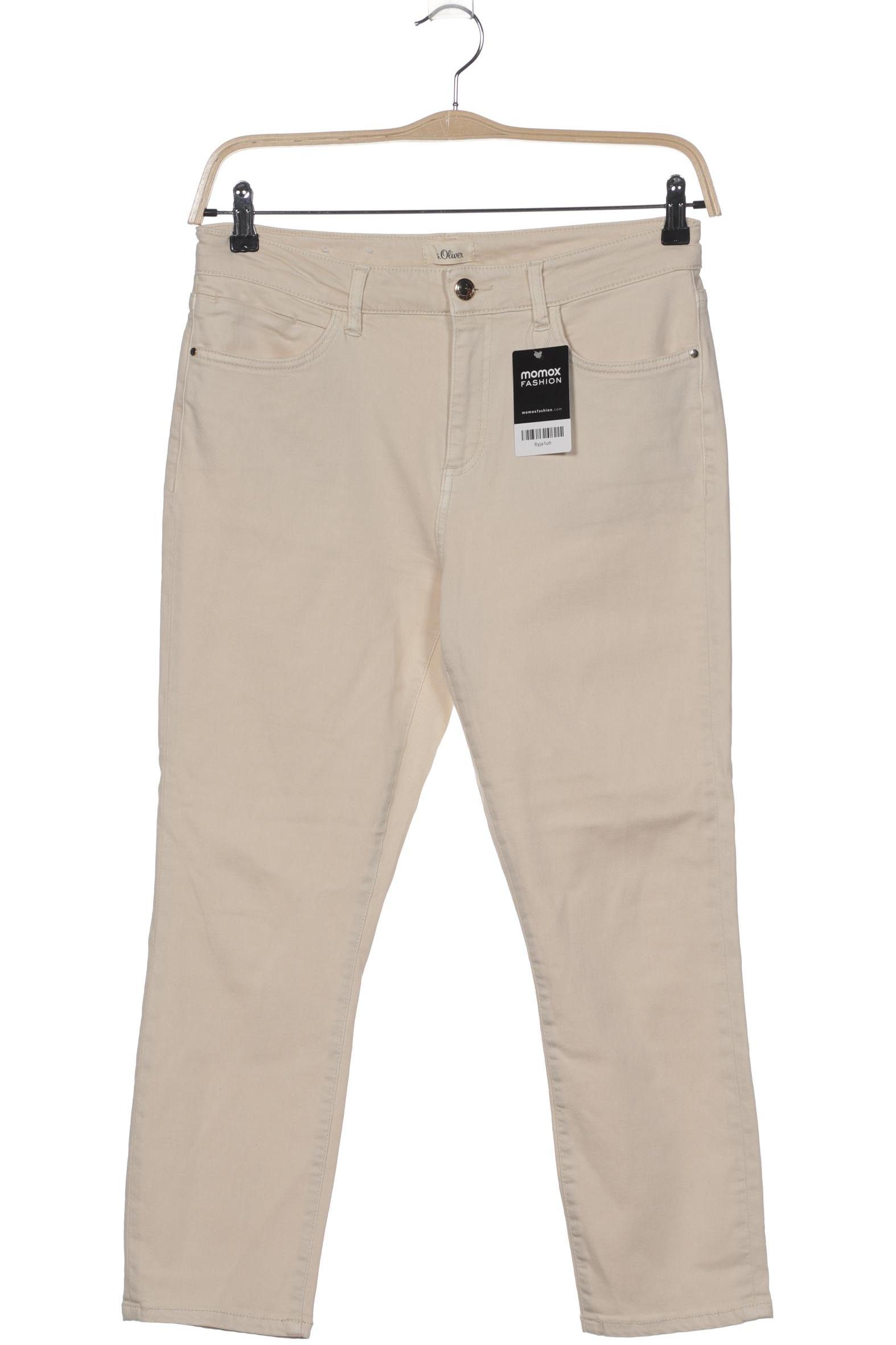 

s.Oliver Damen Jeans, cremeweiß, Gr. 40