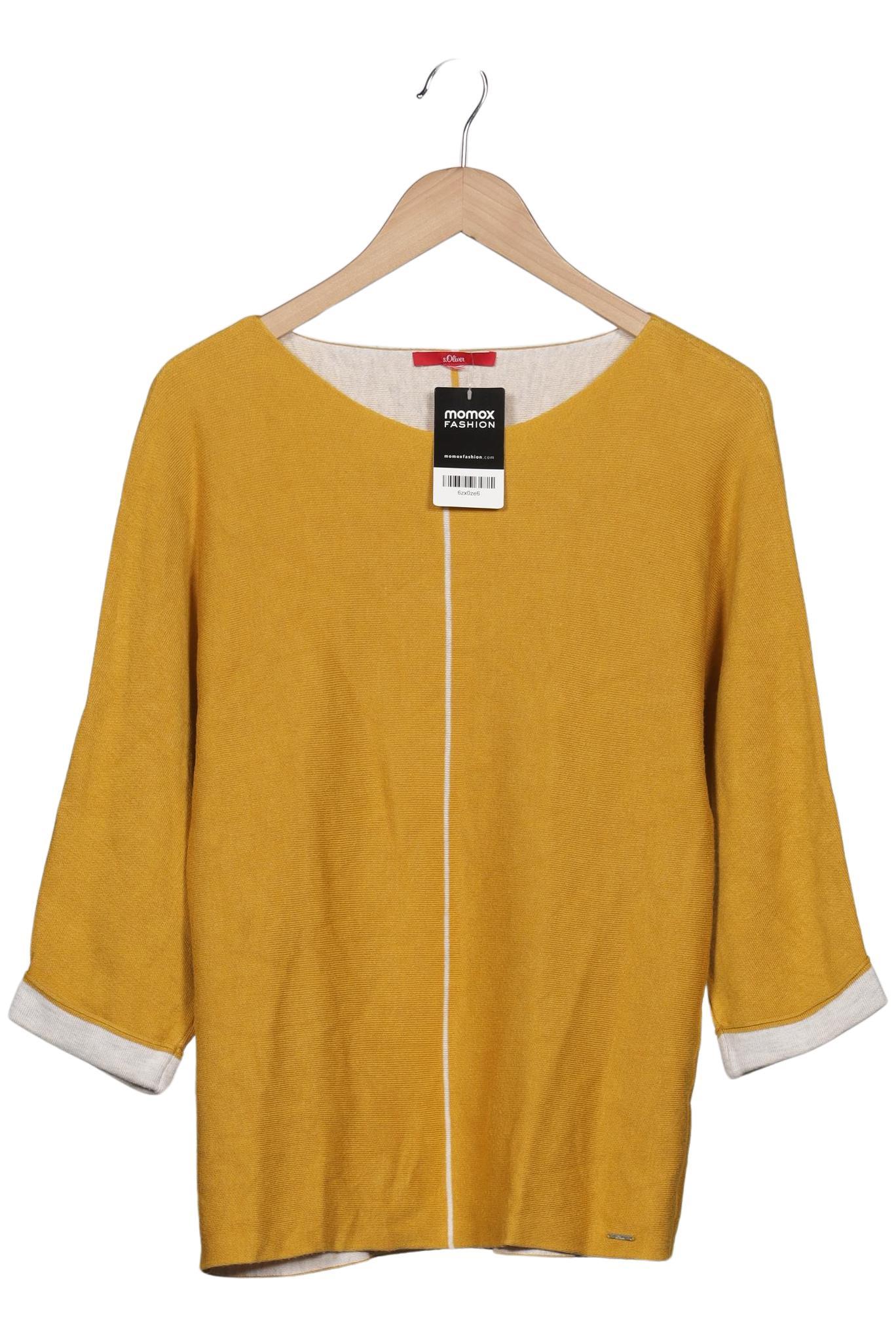 

s.Oliver Damen Pullover, gelb, Gr. 38