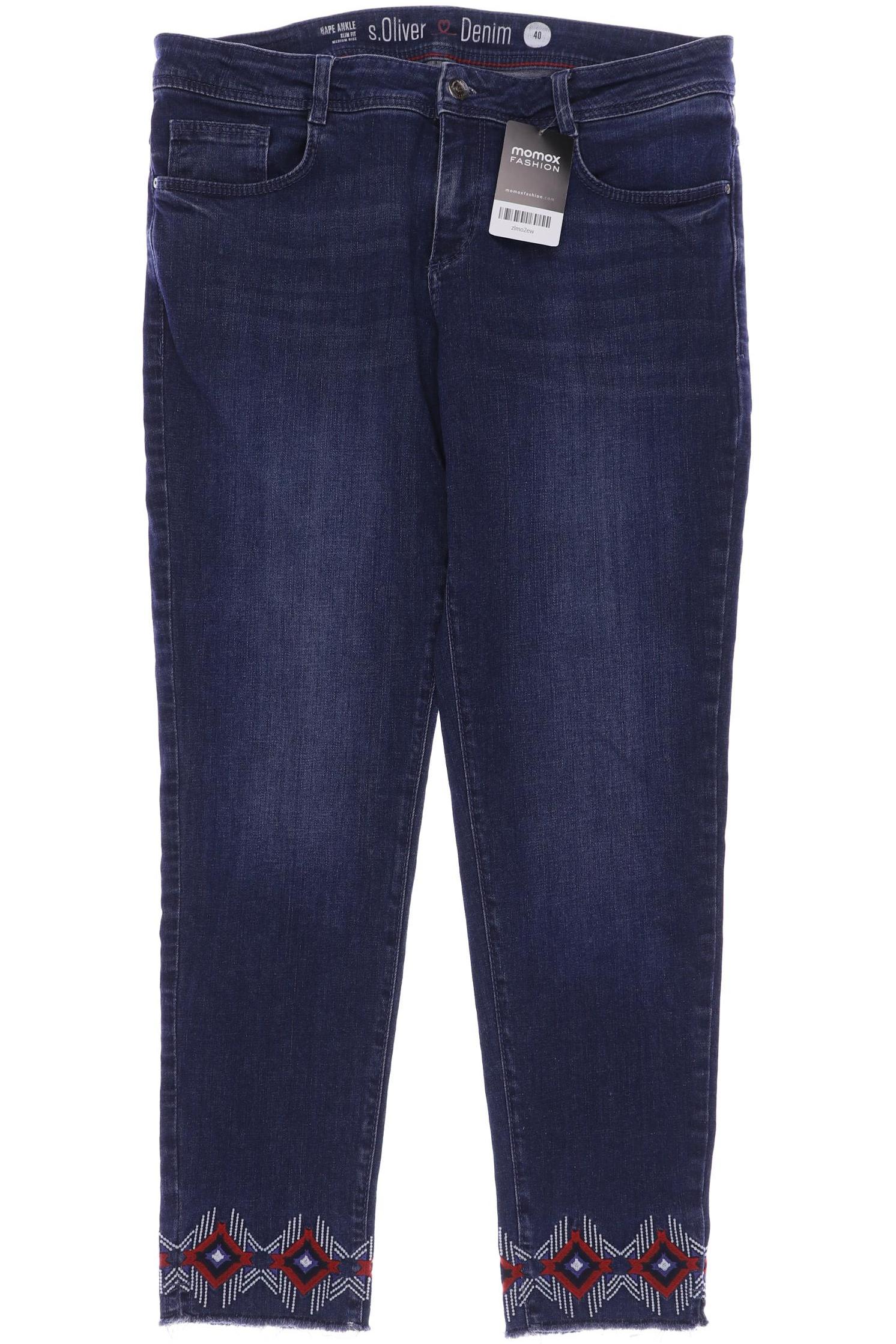 

s.Oliver Damen Jeans, marineblau