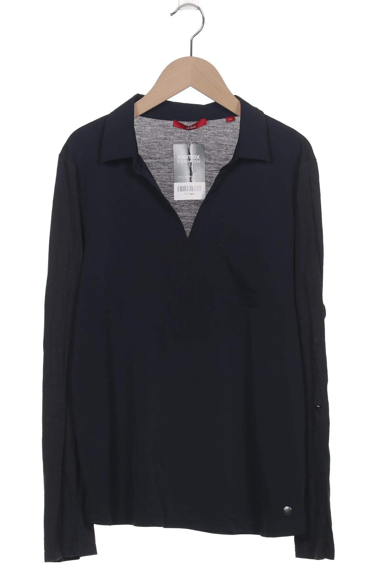 

s.Oliver Damen Langarmshirt, marineblau, Gr. 40