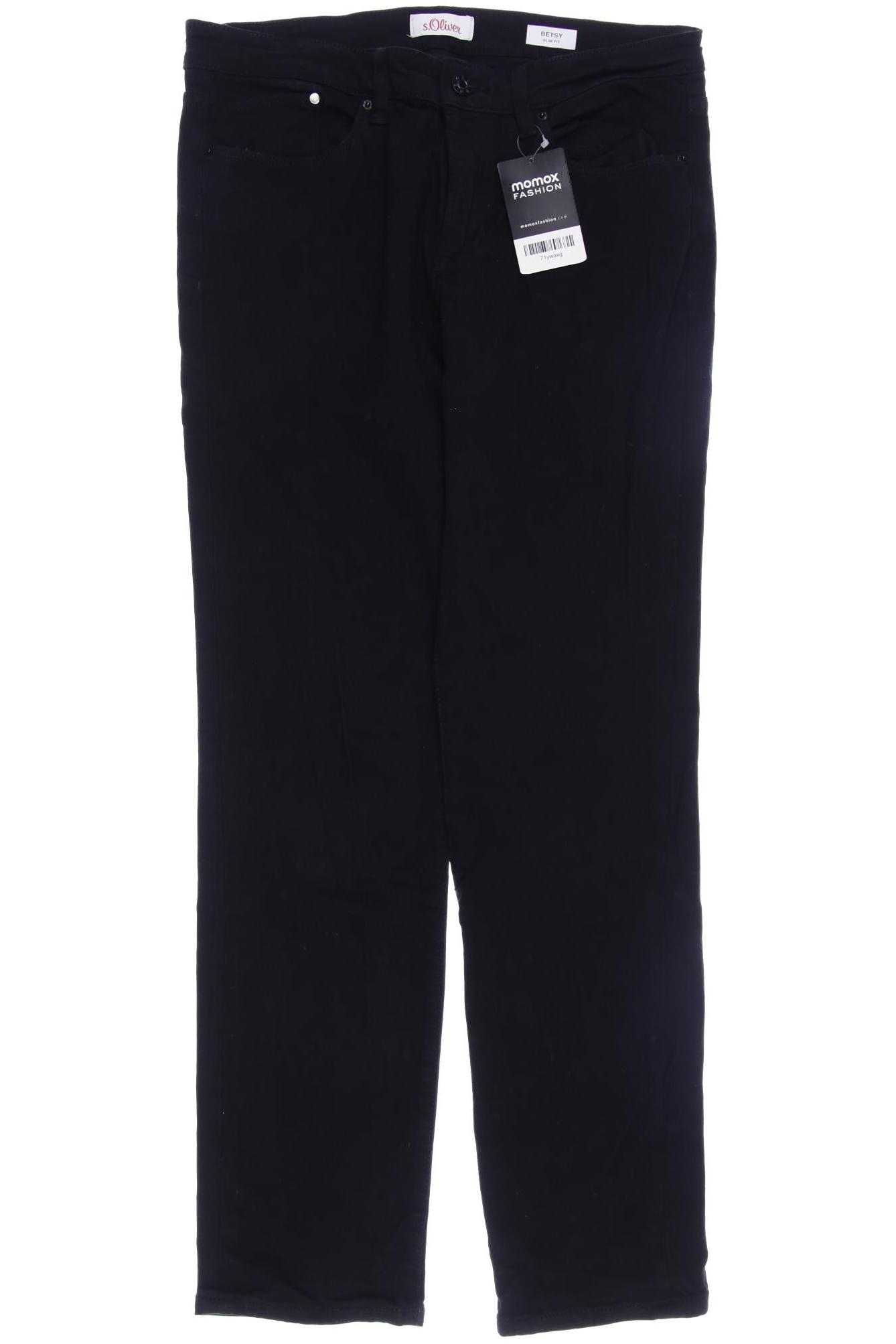 

s.Oliver Damen Jeans, schwarz