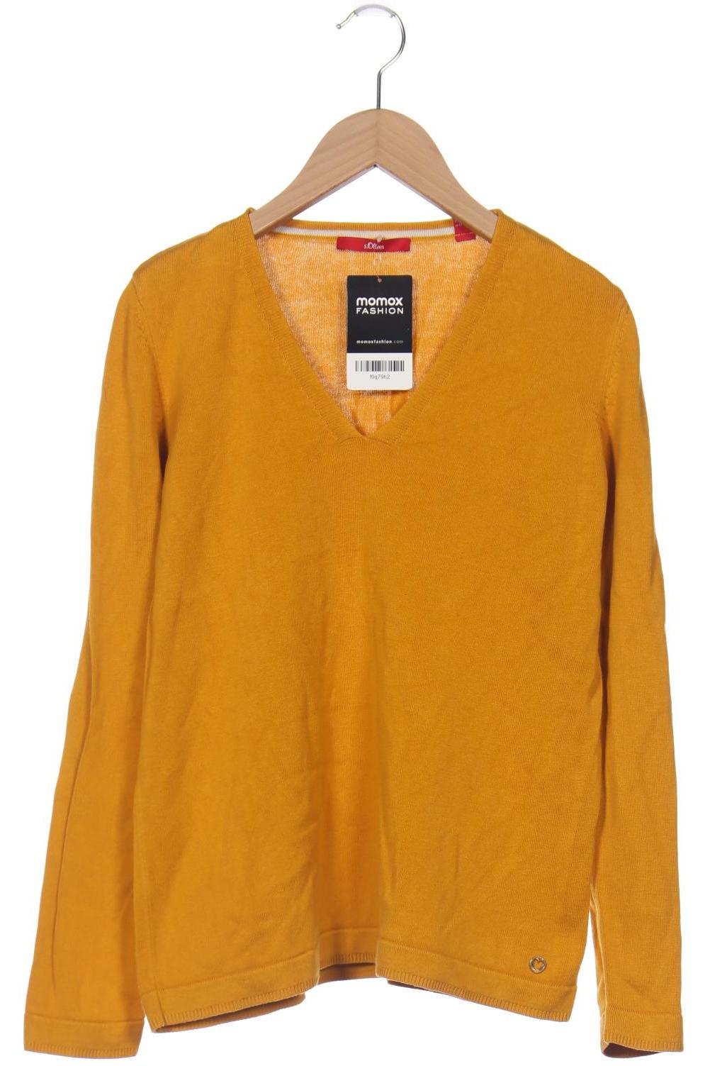 

s.Oliver Damen Pullover, gelb, Gr. 38