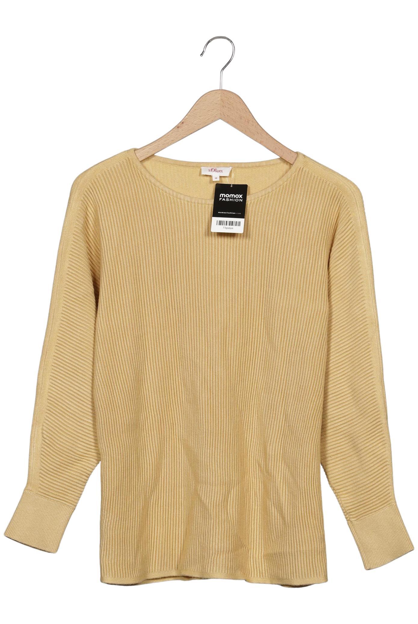 

s.Oliver Damen Pullover, gelb, Gr. 38