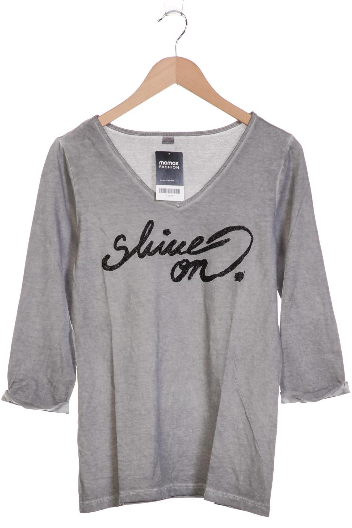 

s.Oliver Damen Langarmshirt, grau, Gr. 38