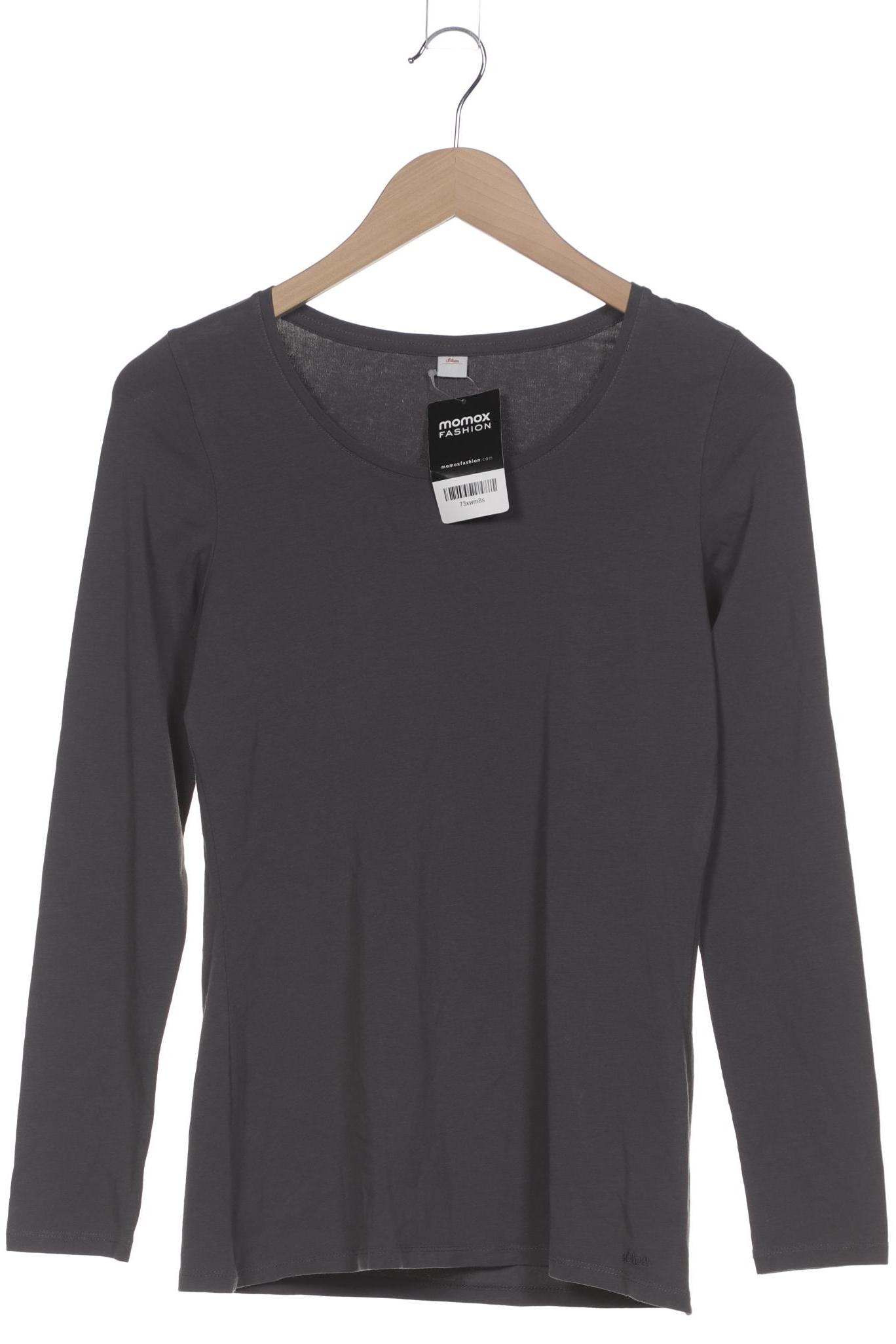 

s.Oliver Damen Langarmshirt, grau, Gr. 38