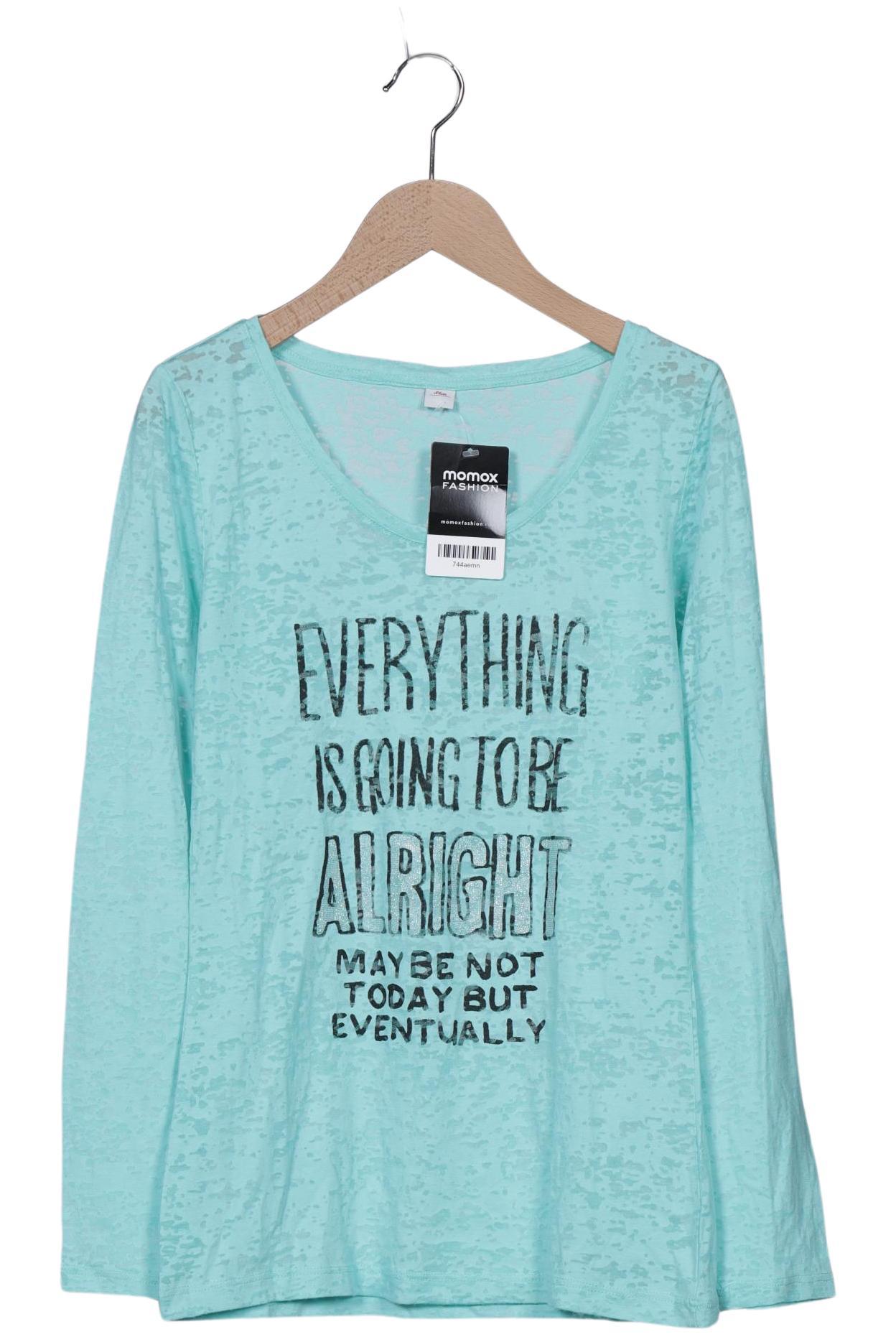 

s.Oliver Damen Langarmshirt, türkis, Gr. 34