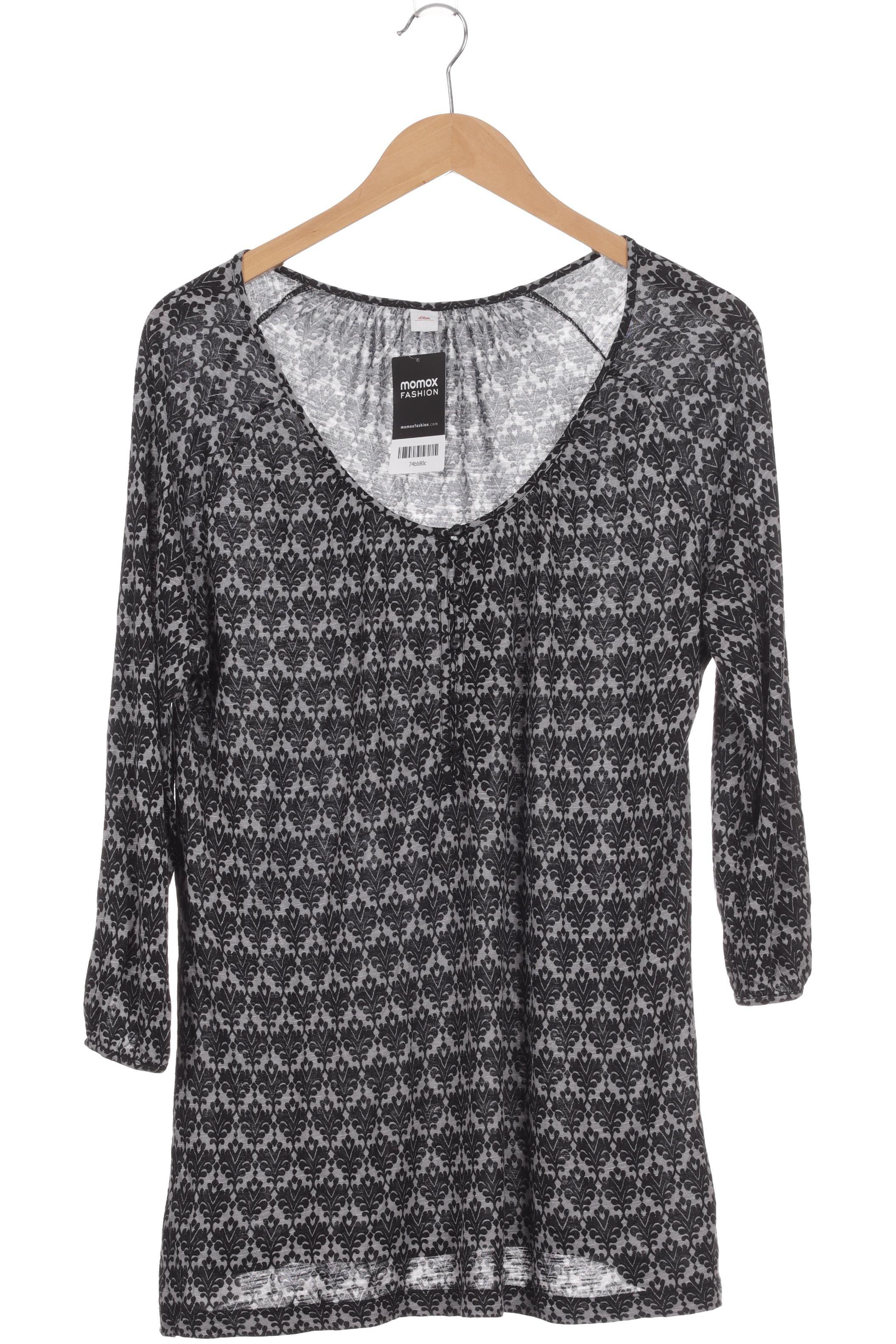 

s.Oliver Damen Langarmshirt, schwarz, Gr. 44