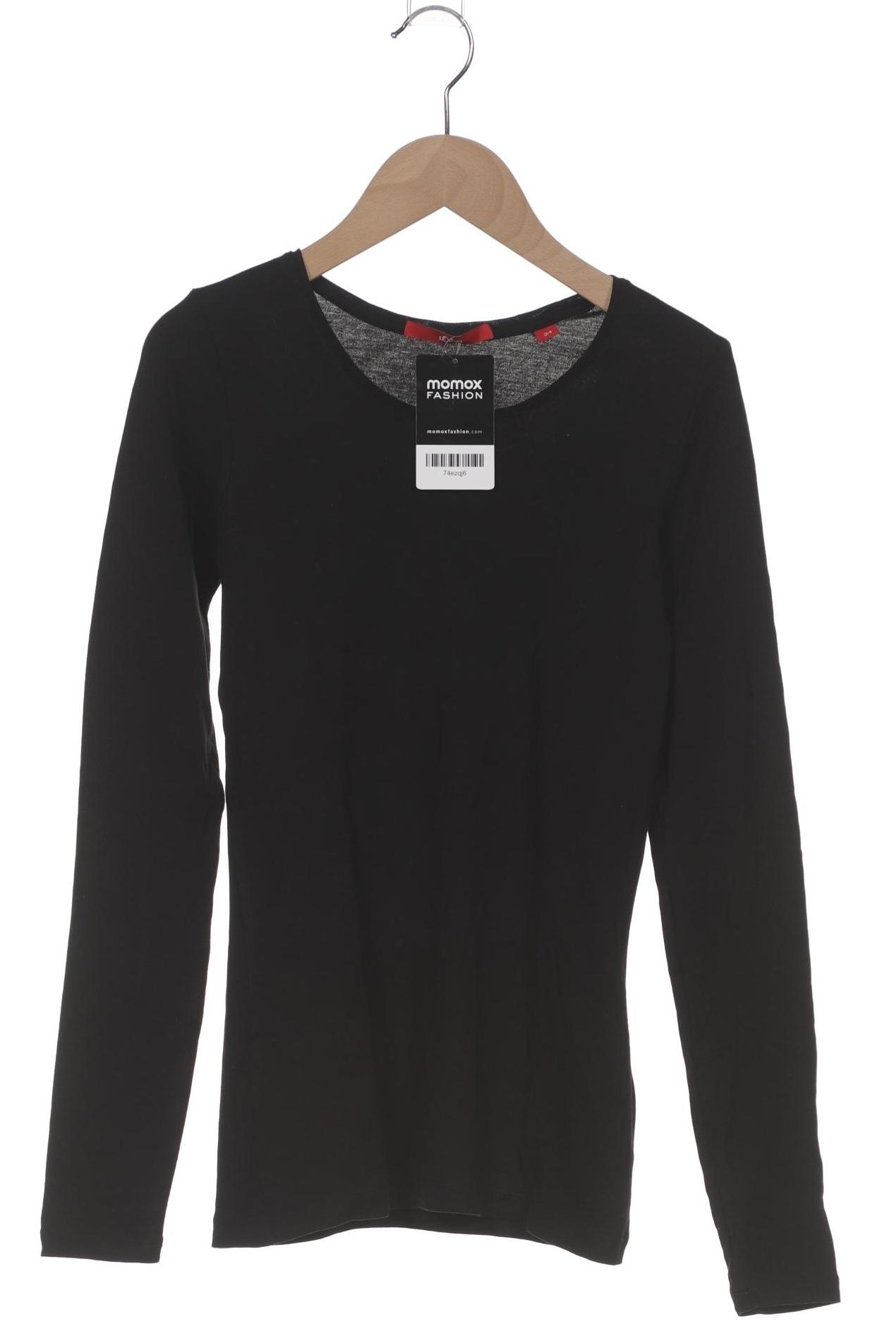 

s.Oliver Damen Langarmshirt, schwarz, Gr. 34