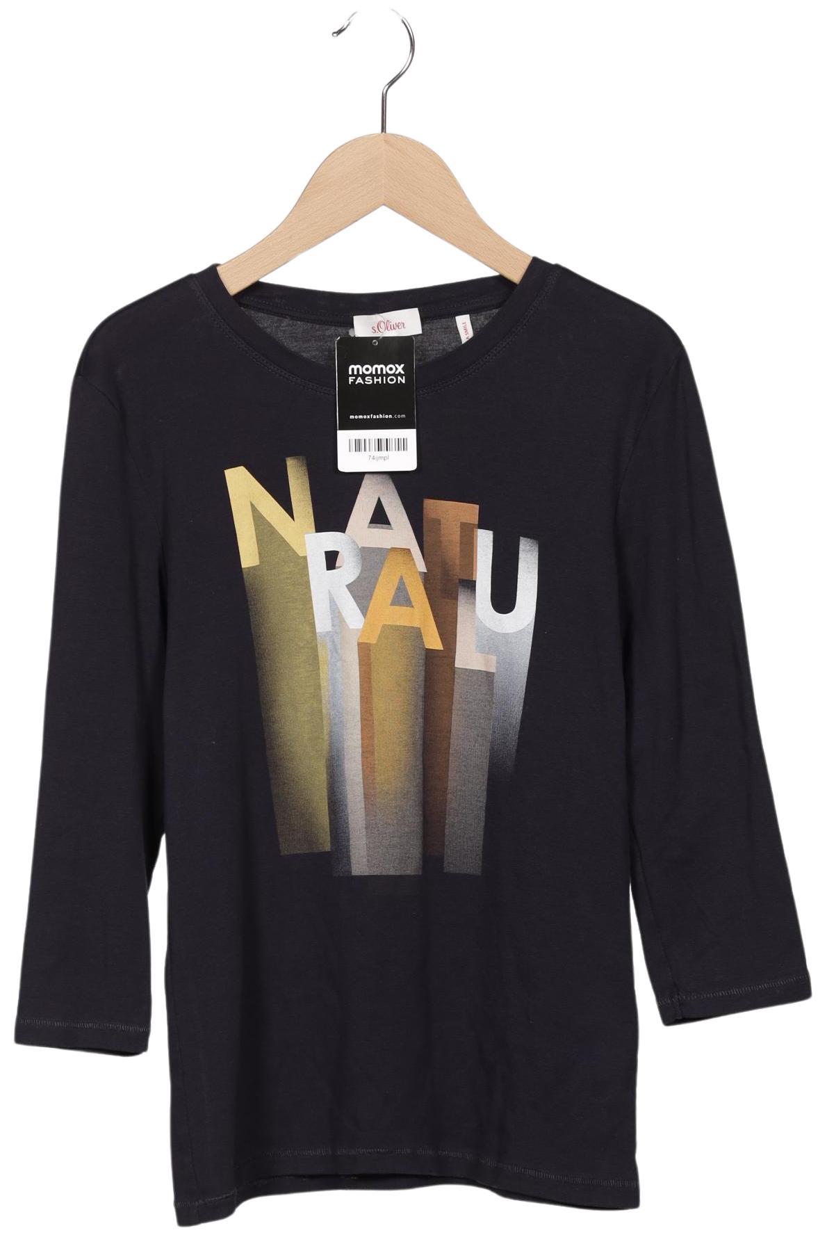 

s.Oliver Damen Langarmshirt, marineblau, Gr. 36