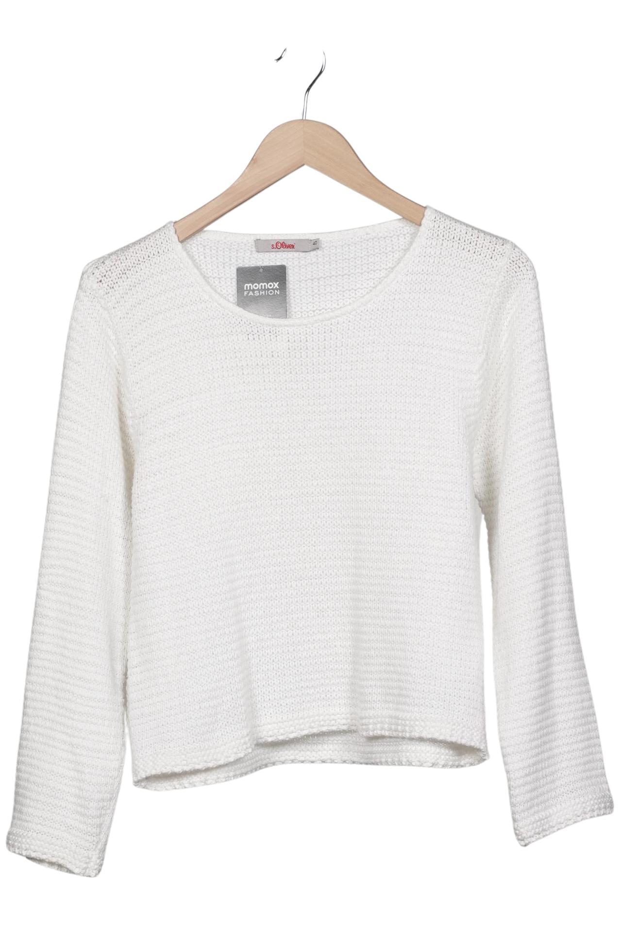 

s.Oliver Damen Pullover, weiß, Gr. 40