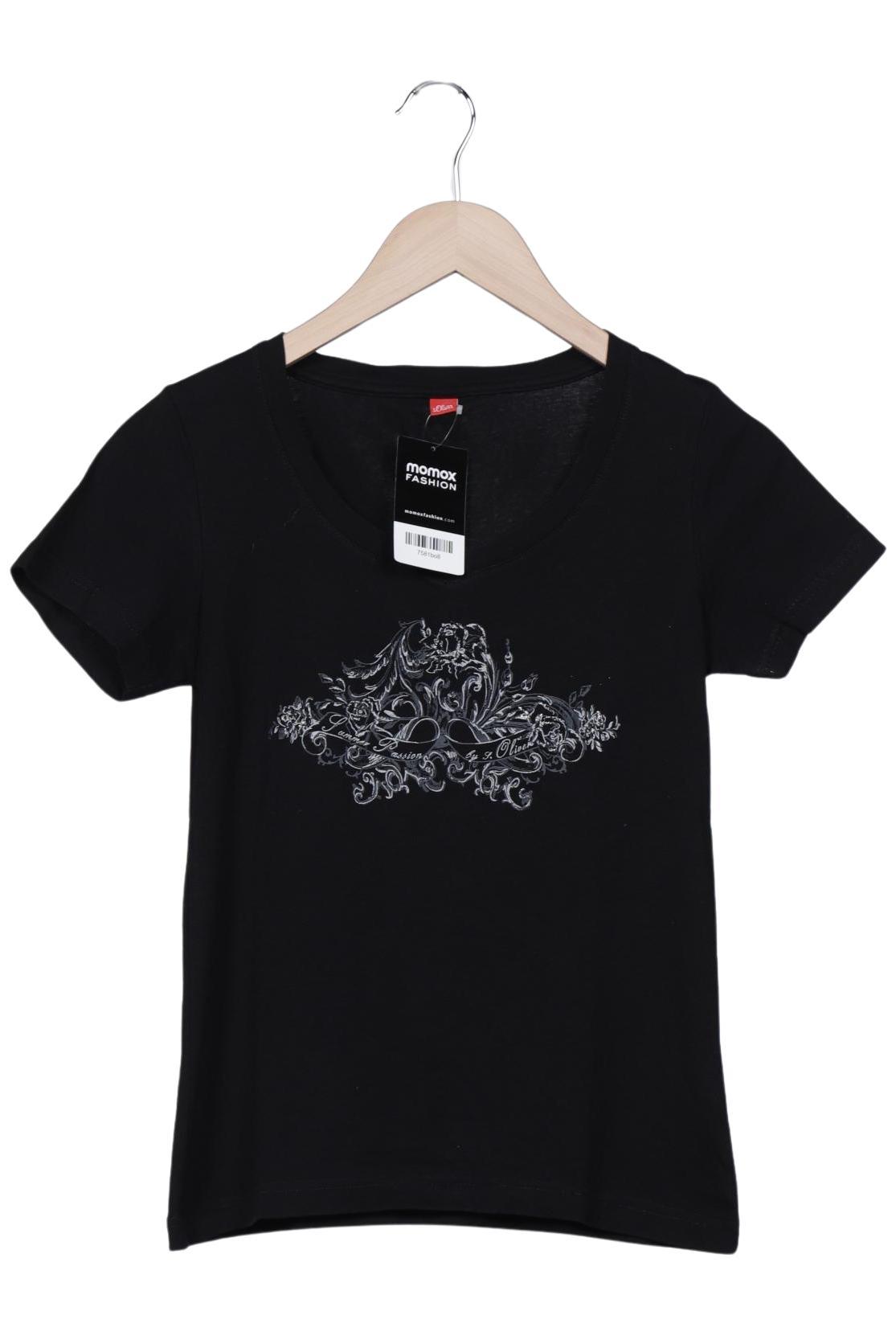 

s.Oliver Damen T-Shirt, schwarz, Gr. 36