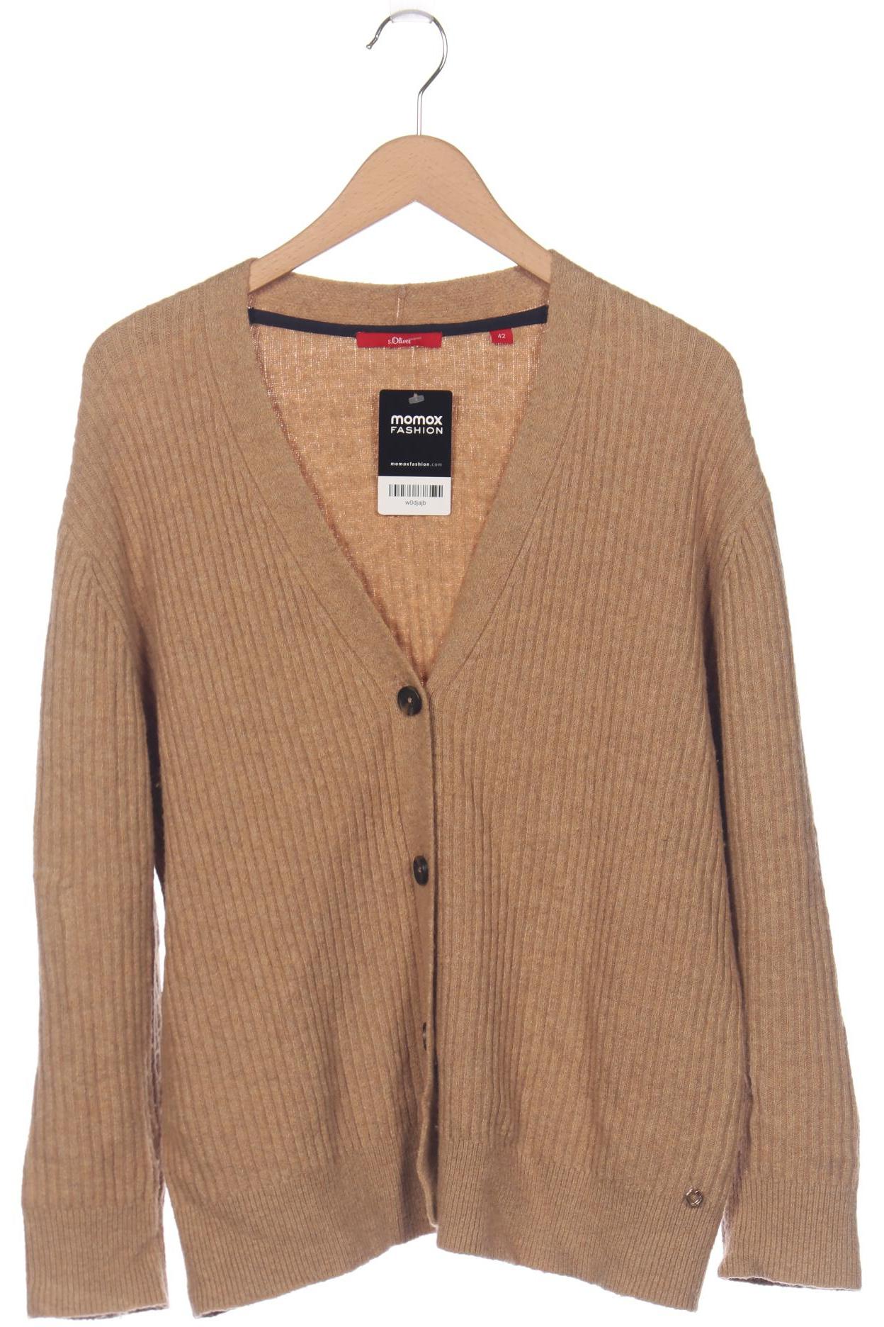 

s.Oliver Damen Strickjacke, beige, Gr. 42