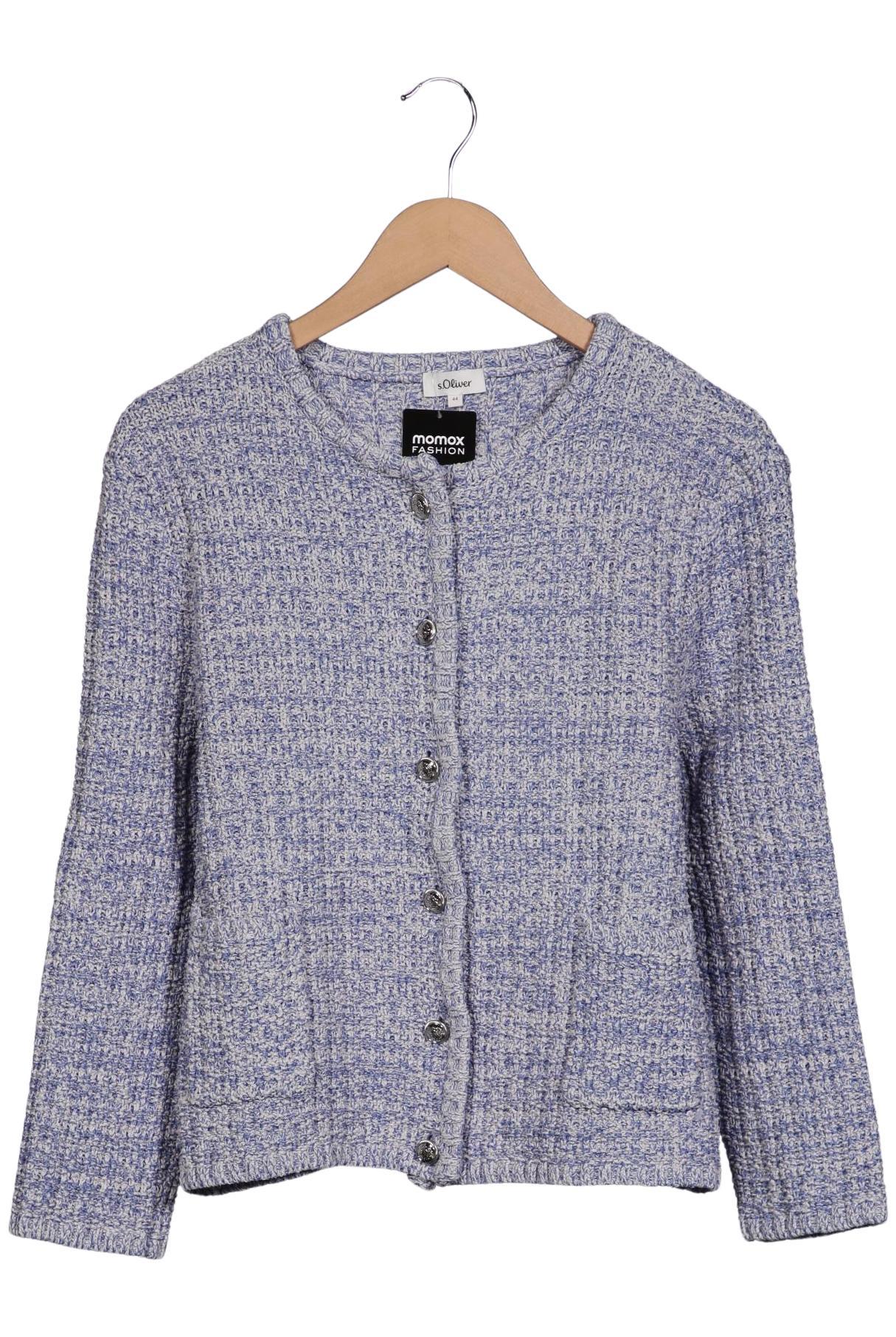 

s.Oliver Damen Strickjacke, blau, Gr. 44