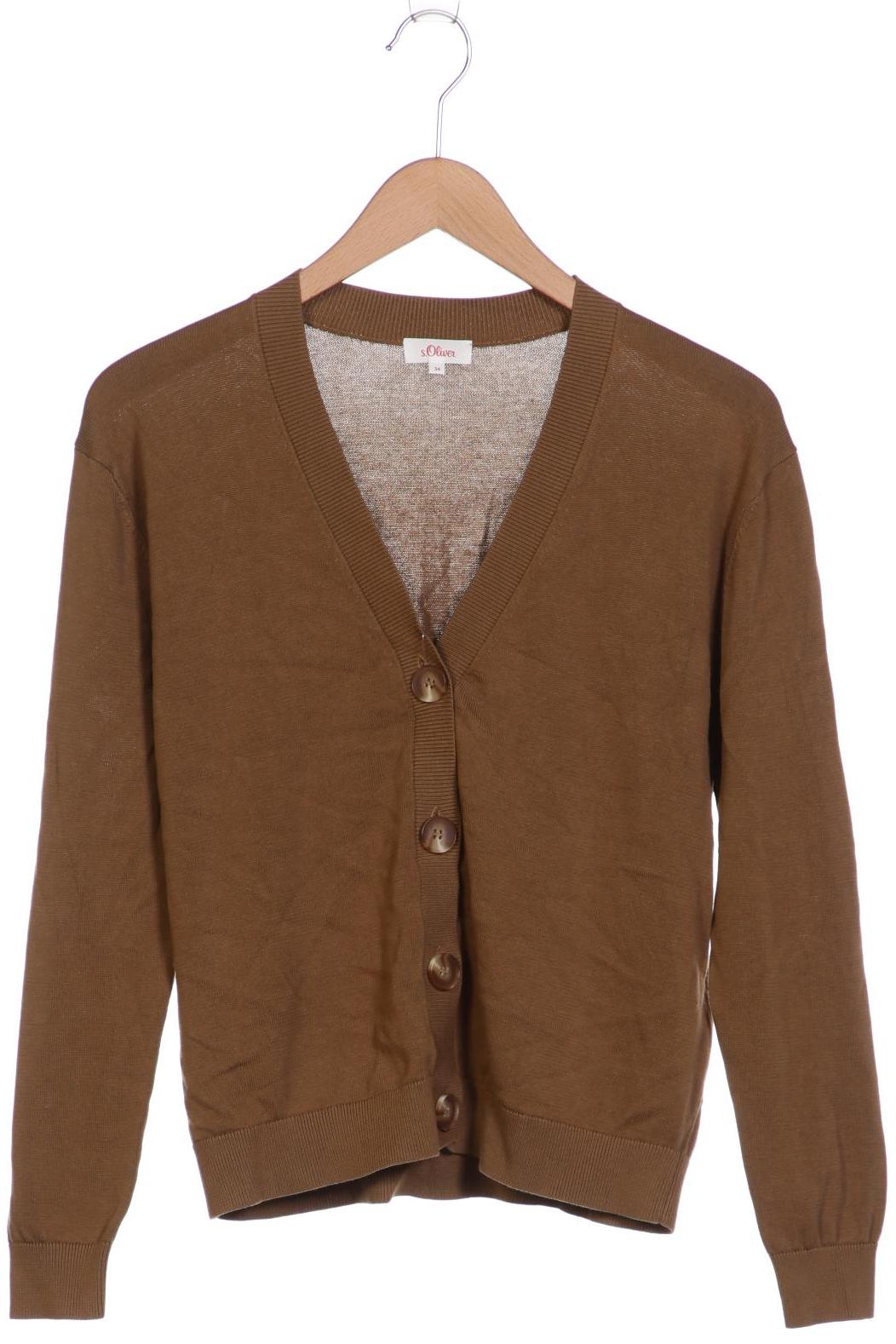 

s.Oliver Damen Strickjacke, braun, Gr. 34