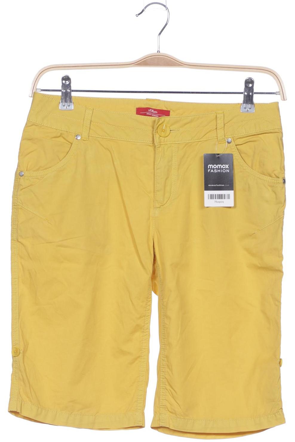 

s.Oliver Damen Shorts, gelb, Gr. 36