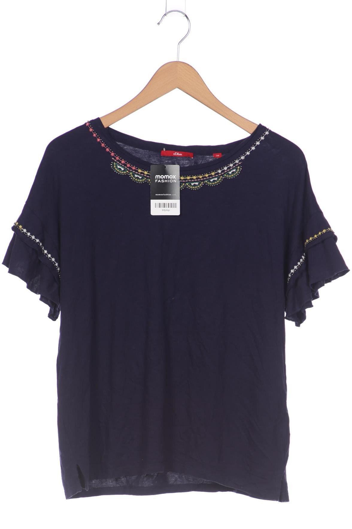

s.Oliver Damen T-Shirt, marineblau, Gr. 38