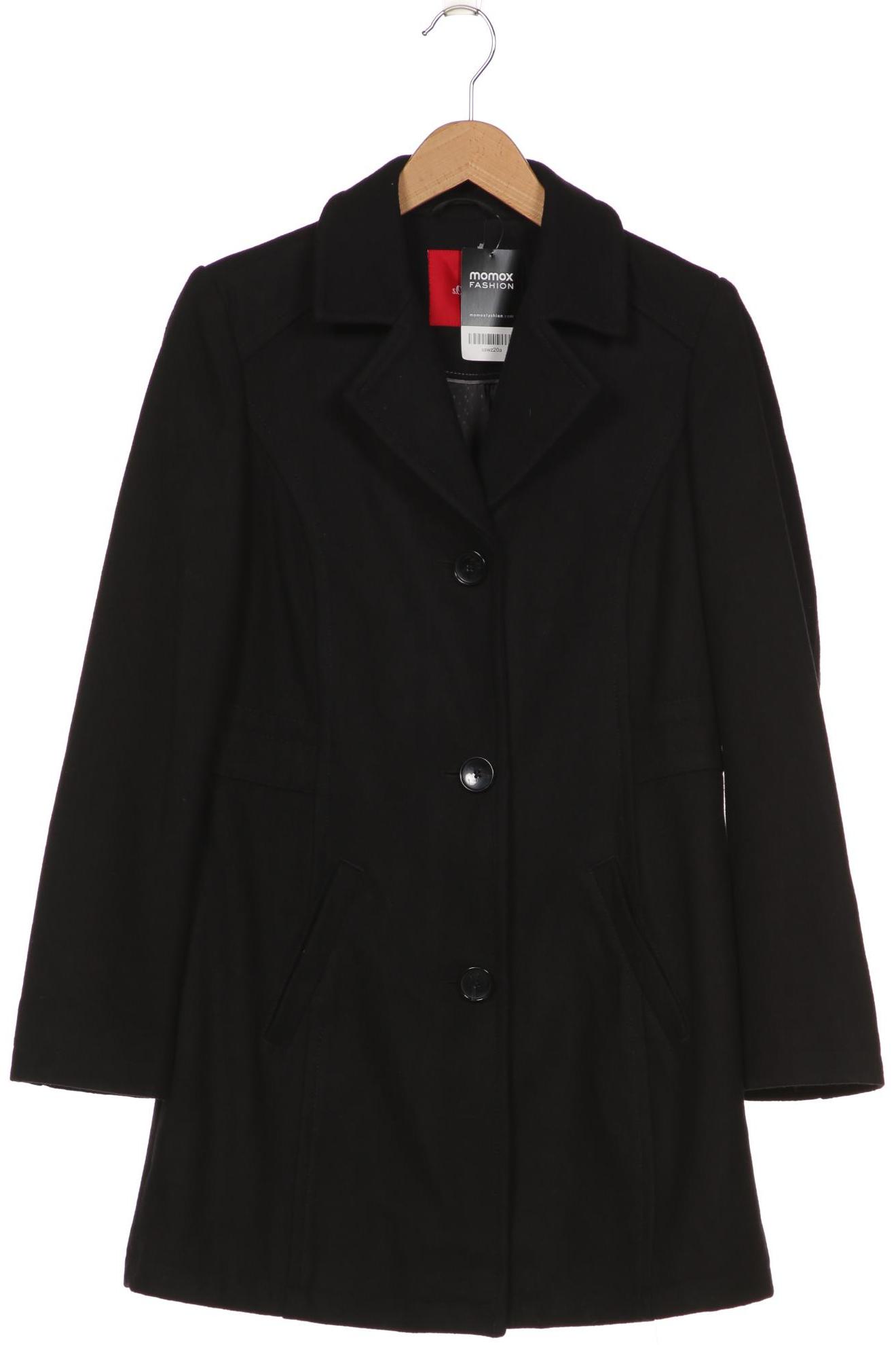 

s.Oliver Damen Mantel, schwarz
