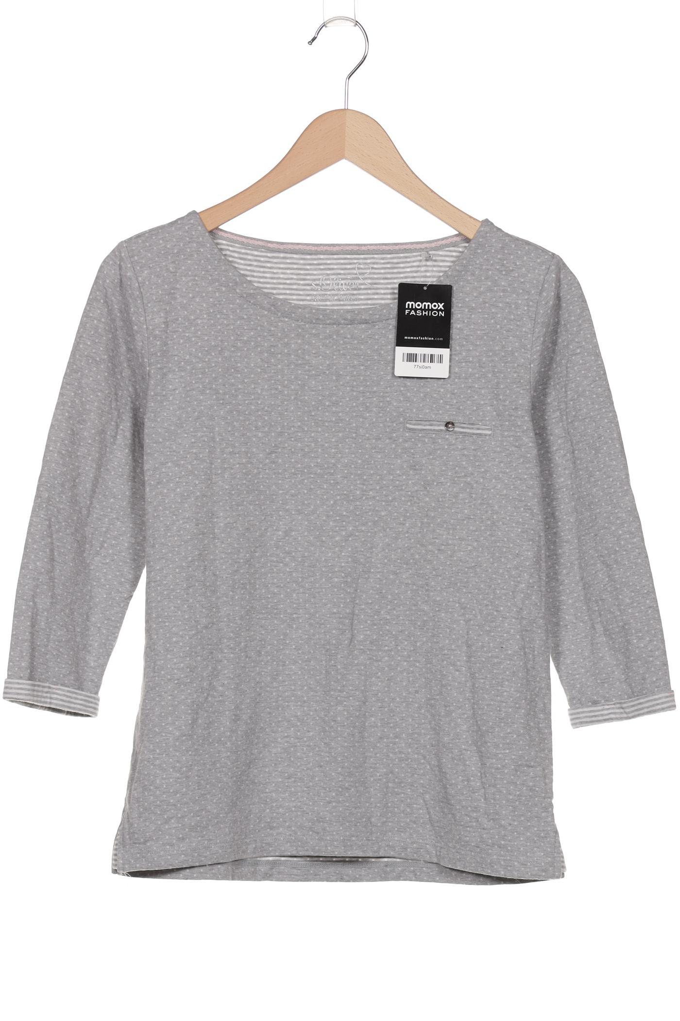 

s.Oliver Damen Langarmshirt, grau, Gr. 40