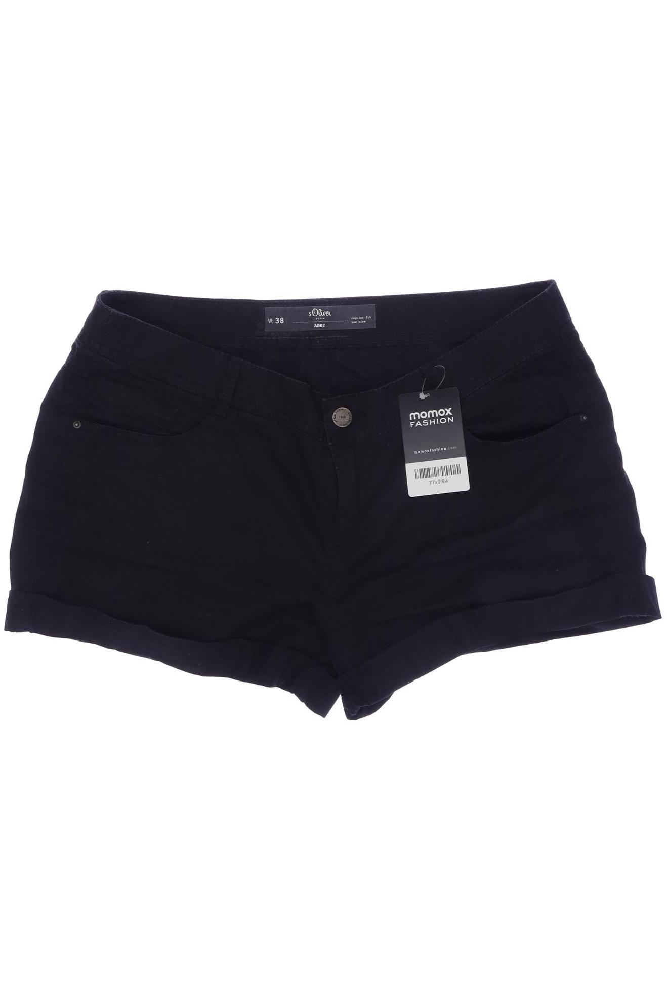 

s.Oliver Damen Shorts, schwarz, Gr. 38