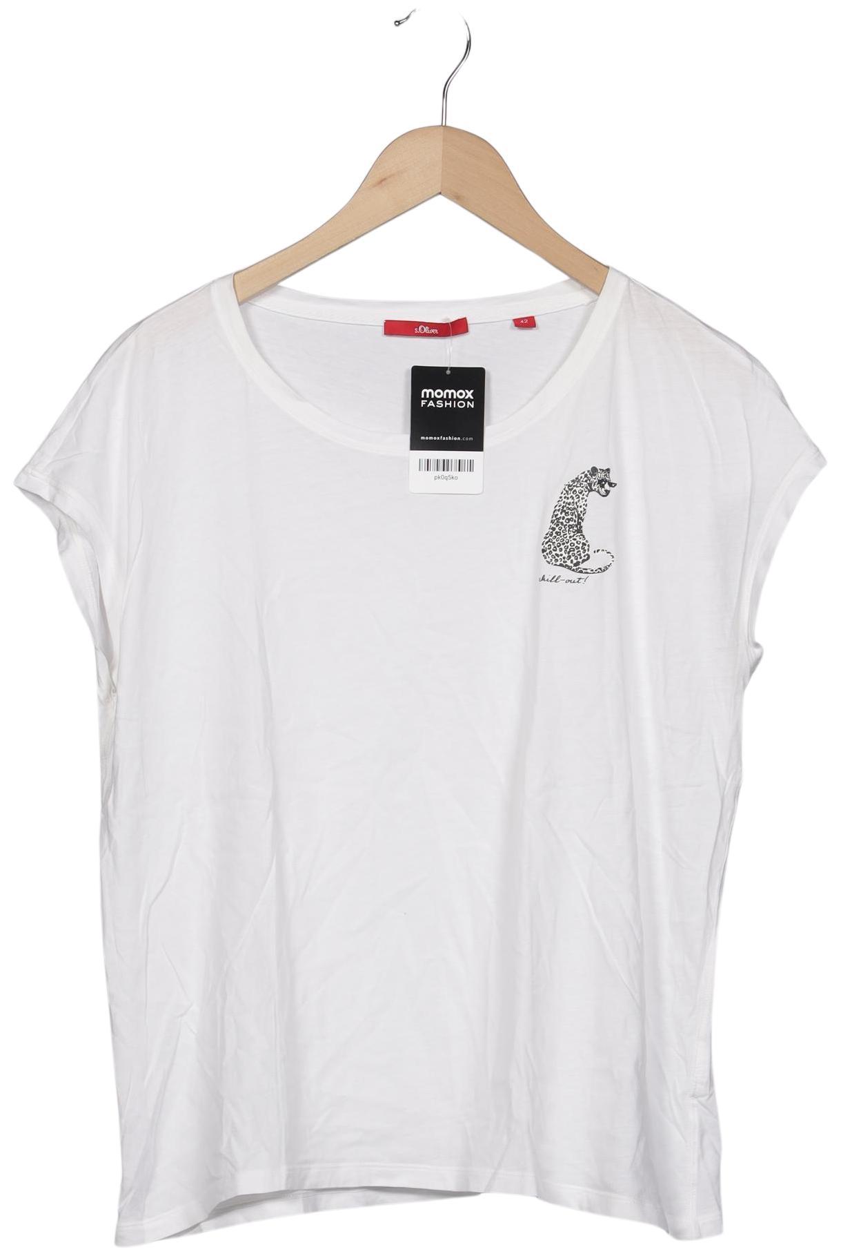 

s.Oliver Damen T-Shirt, weiß, Gr. 42