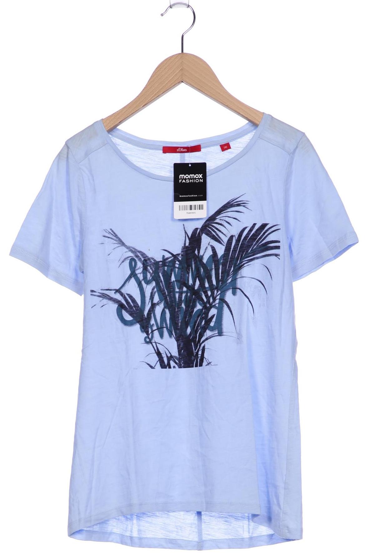 

s.Oliver Damen T-Shirt, blau, Gr. 36