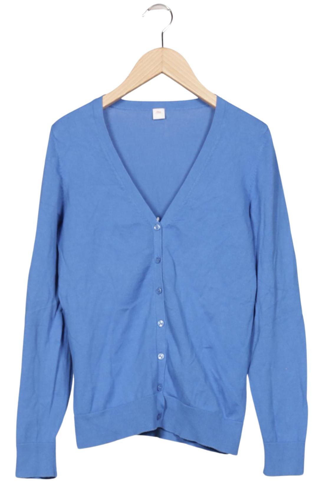 

s.Oliver Damen Strickjacke, blau, Gr. 38