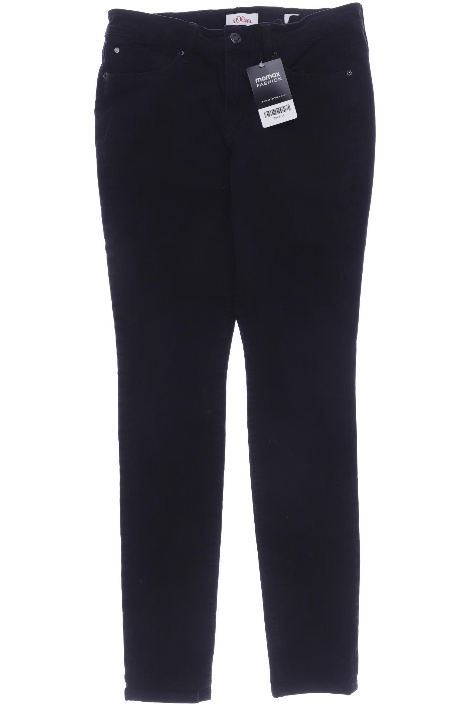 

s.Oliver Damen Jeans, schwarz