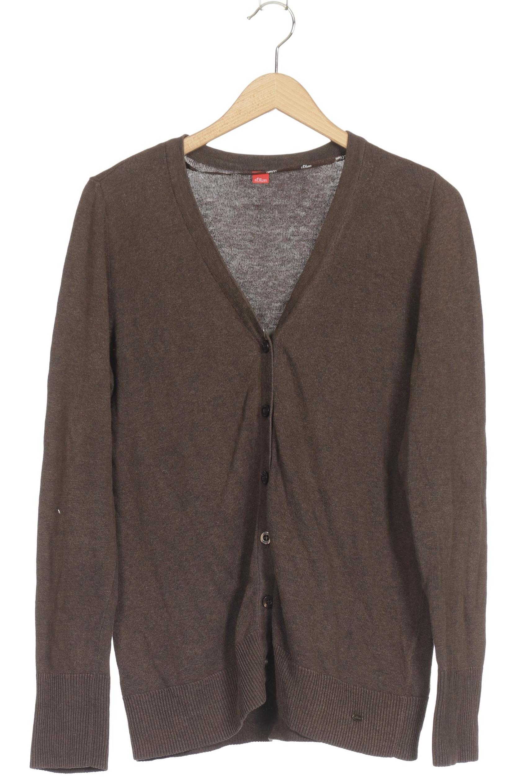

s.Oliver Damen Strickjacke, braun, Gr. 40