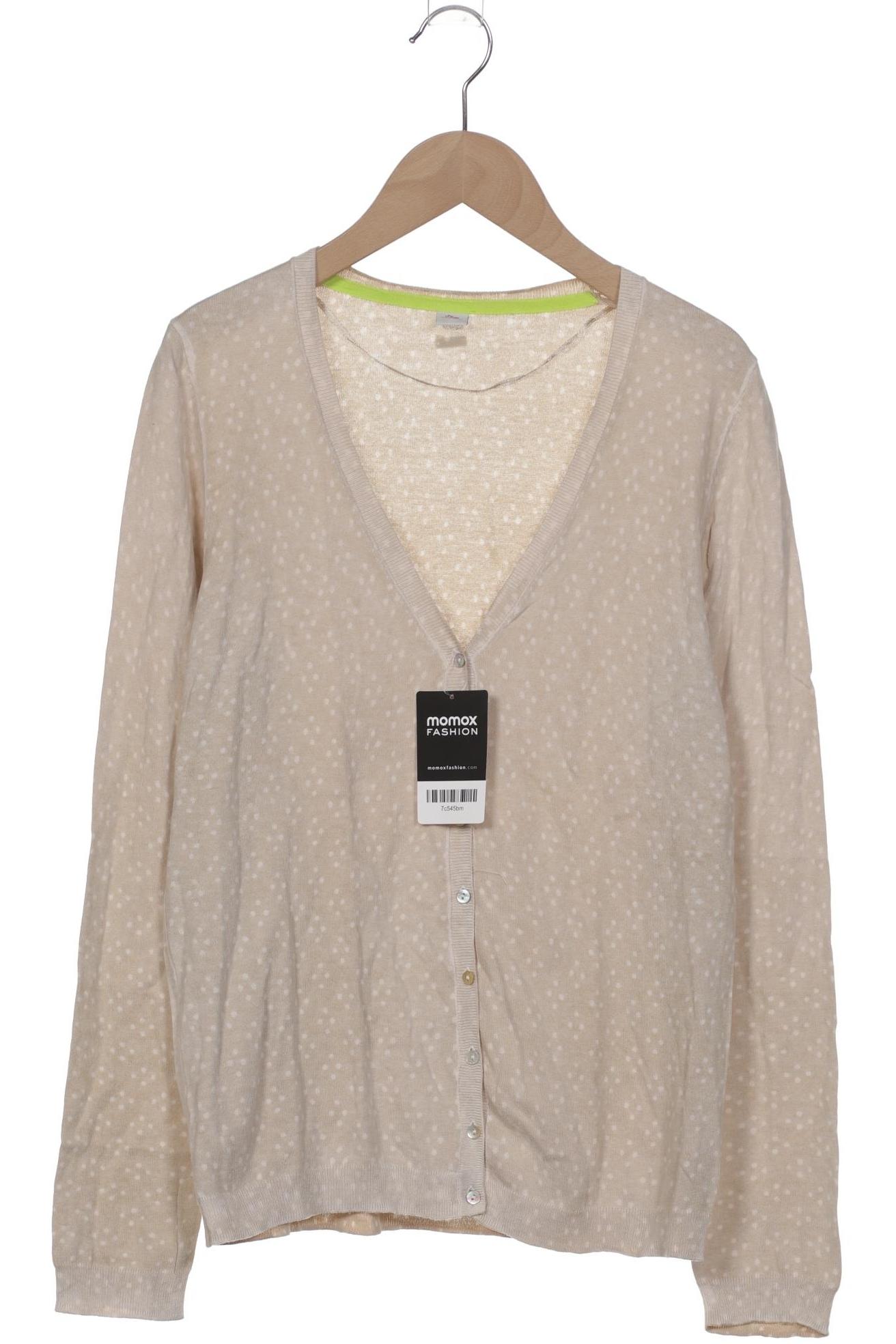 

s.Oliver Damen Strickjacke, beige, Gr. 38
