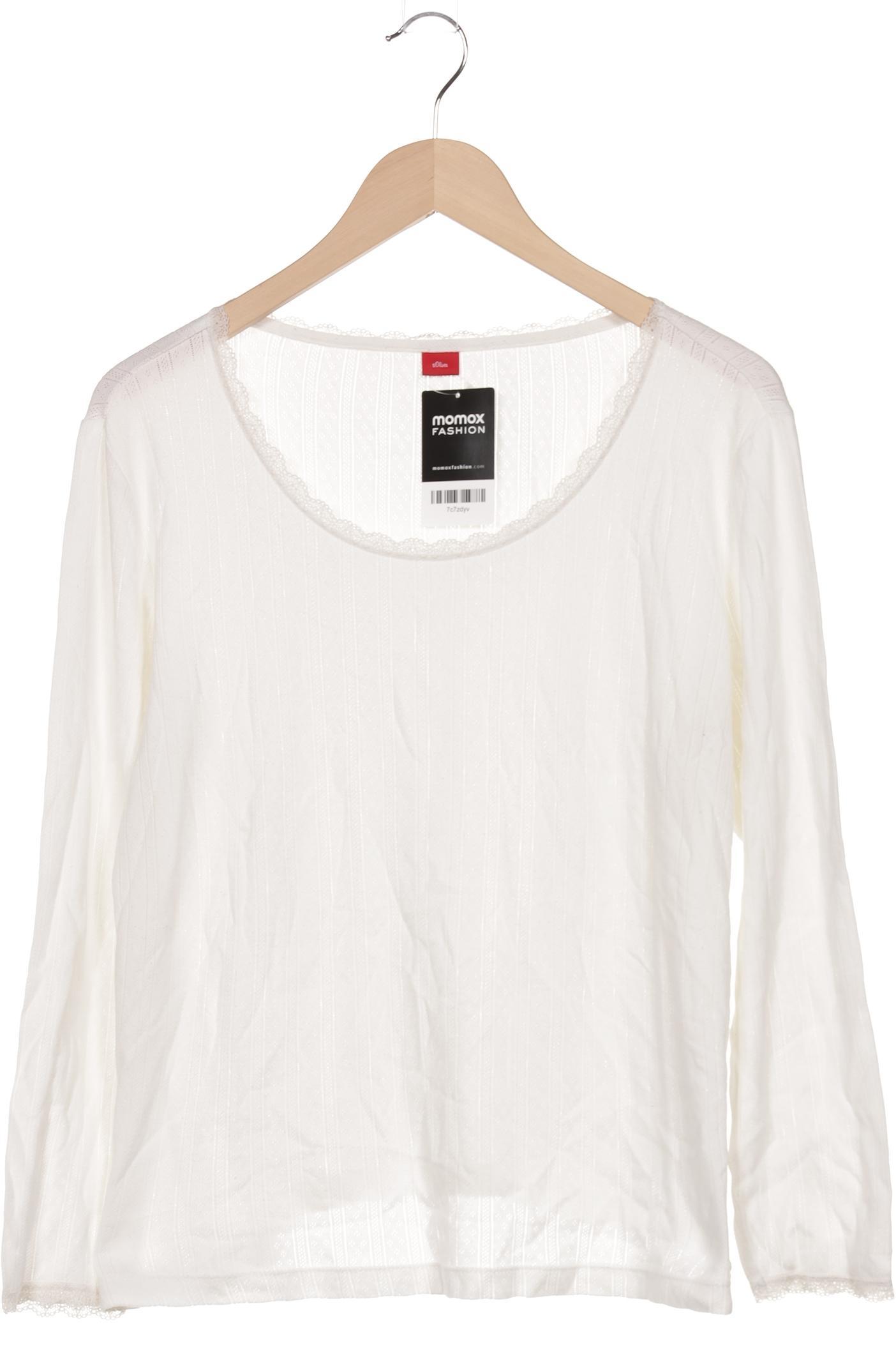 

s.Oliver Damen Langarmshirt, weiß, Gr. 44