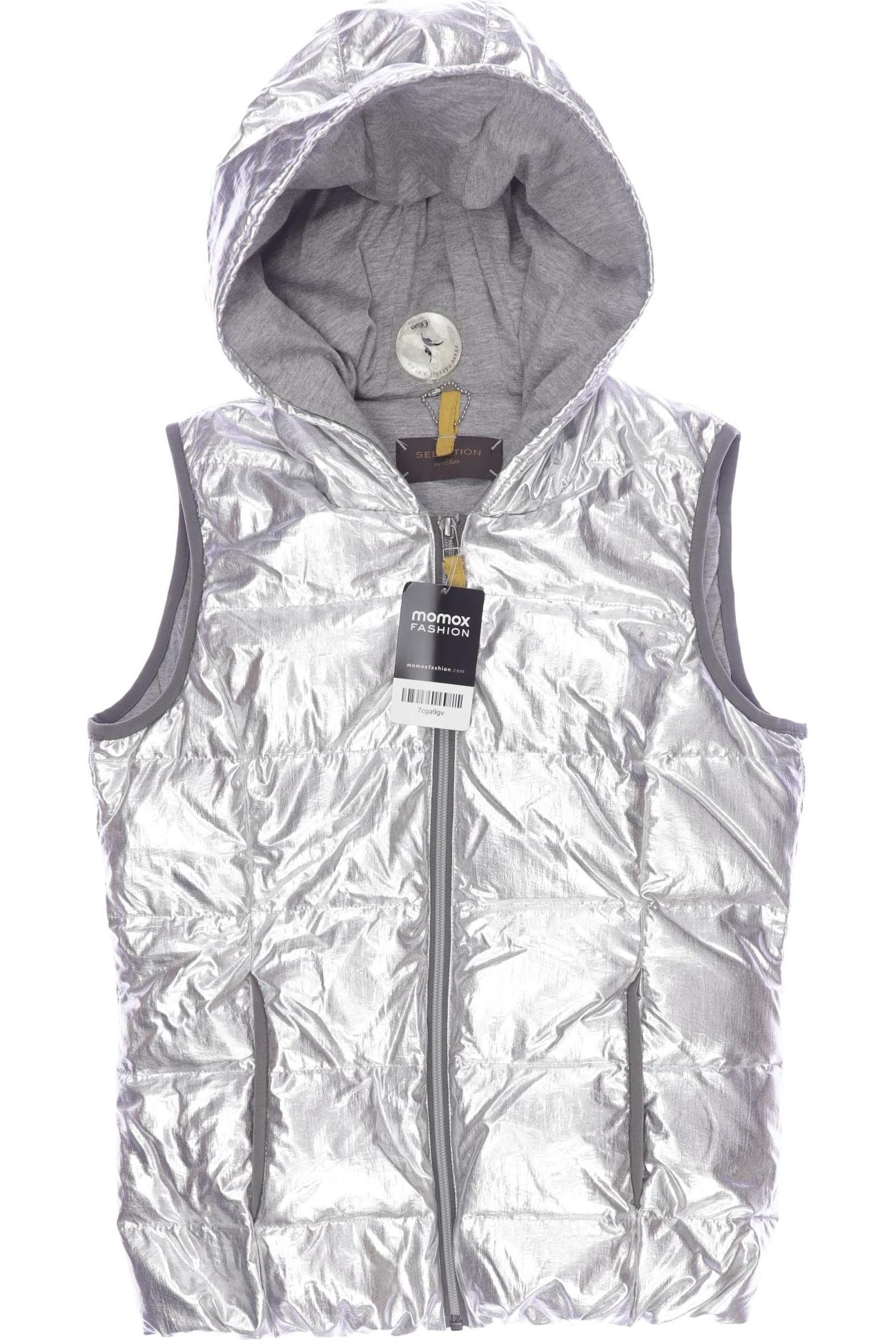 

s.Oliver Damen Weste, silber, Gr. 34