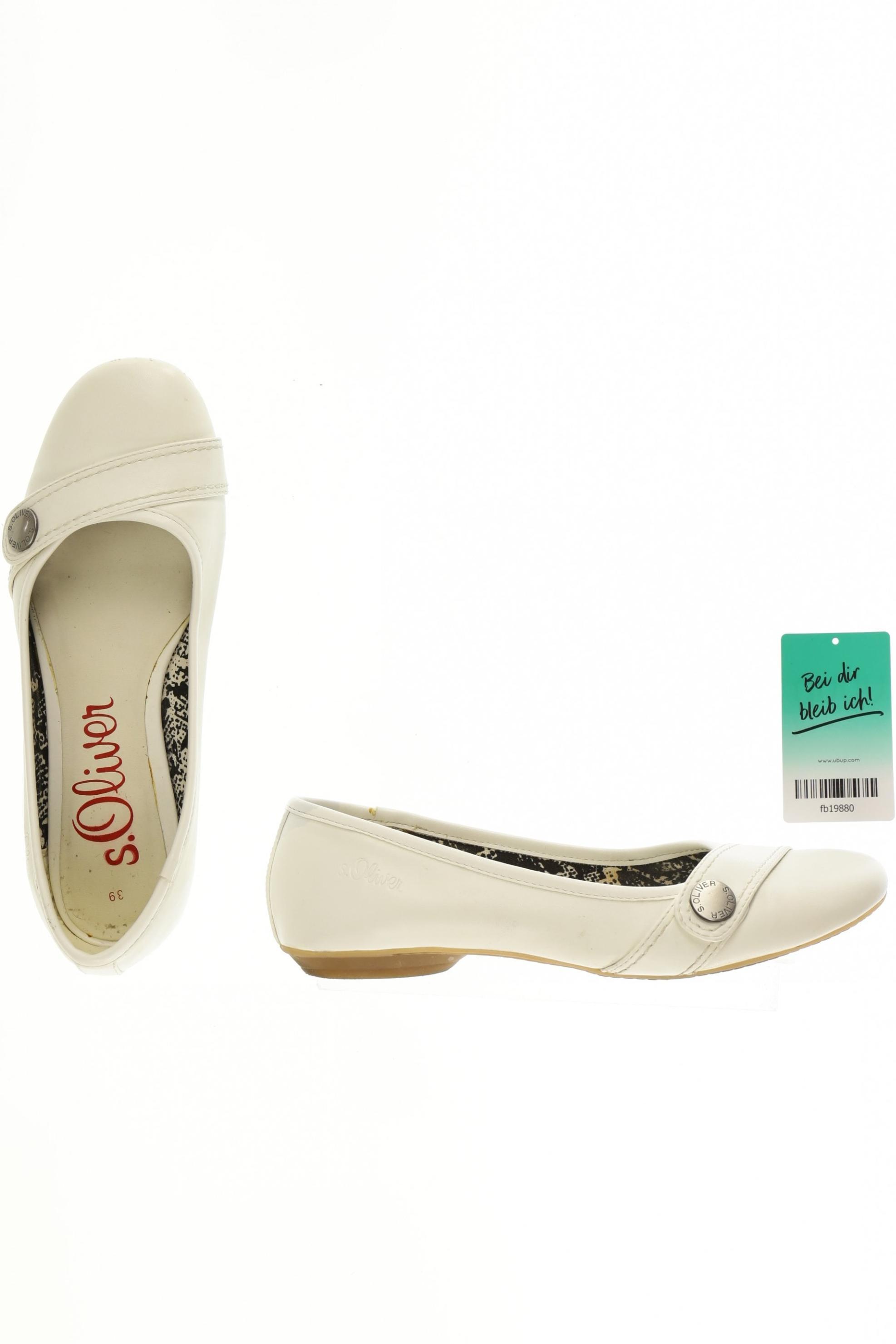 

s.Oliver Damen Ballerinas, cremeweiß, Gr. 39