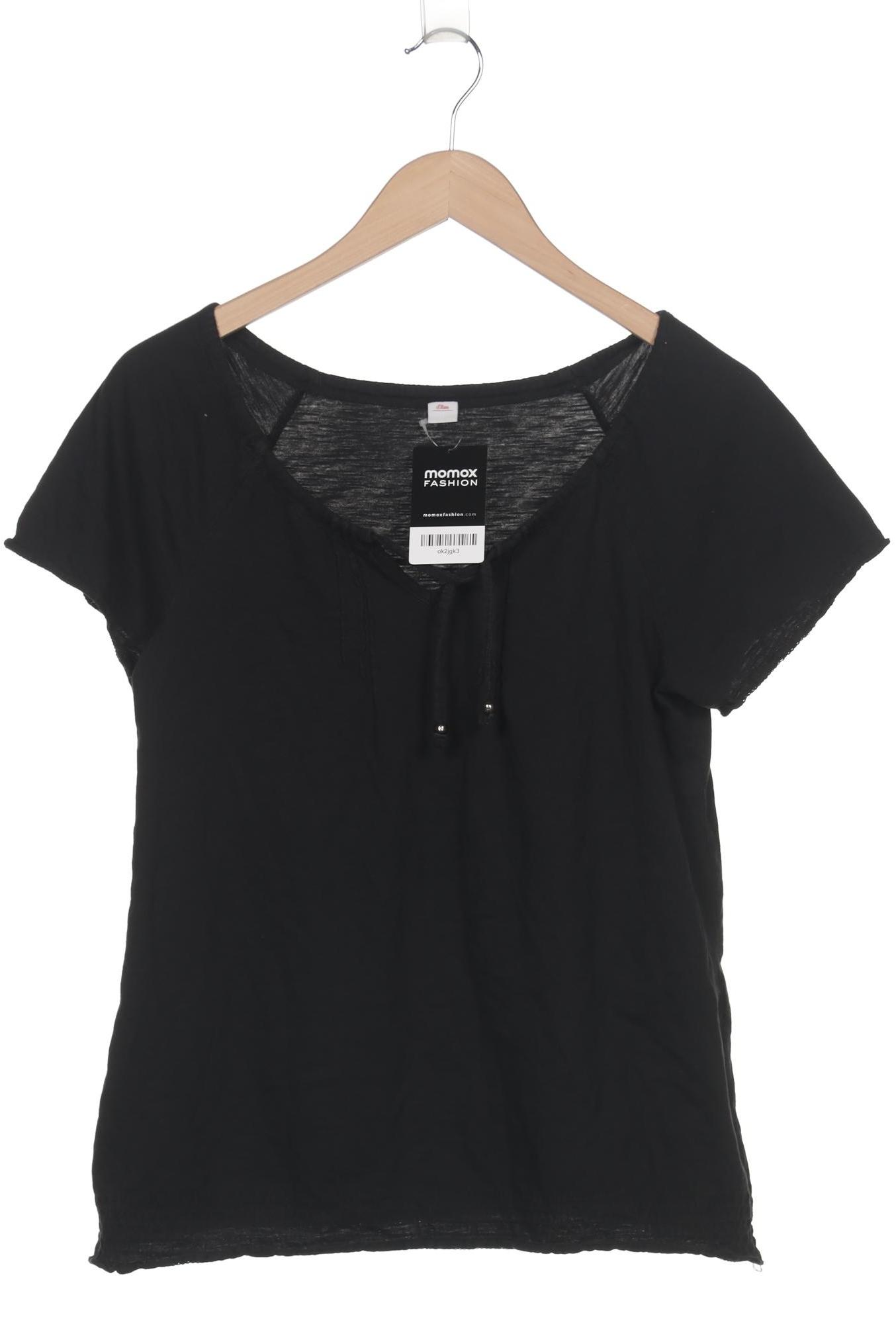 

s.Oliver Damen T-Shirt, schwarz, Gr. 38