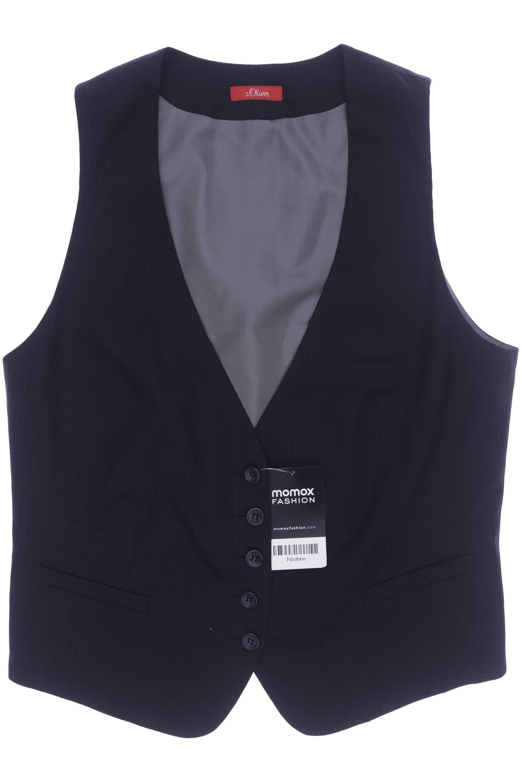 

s.Oliver Damen Weste, schwarz, Gr. 40