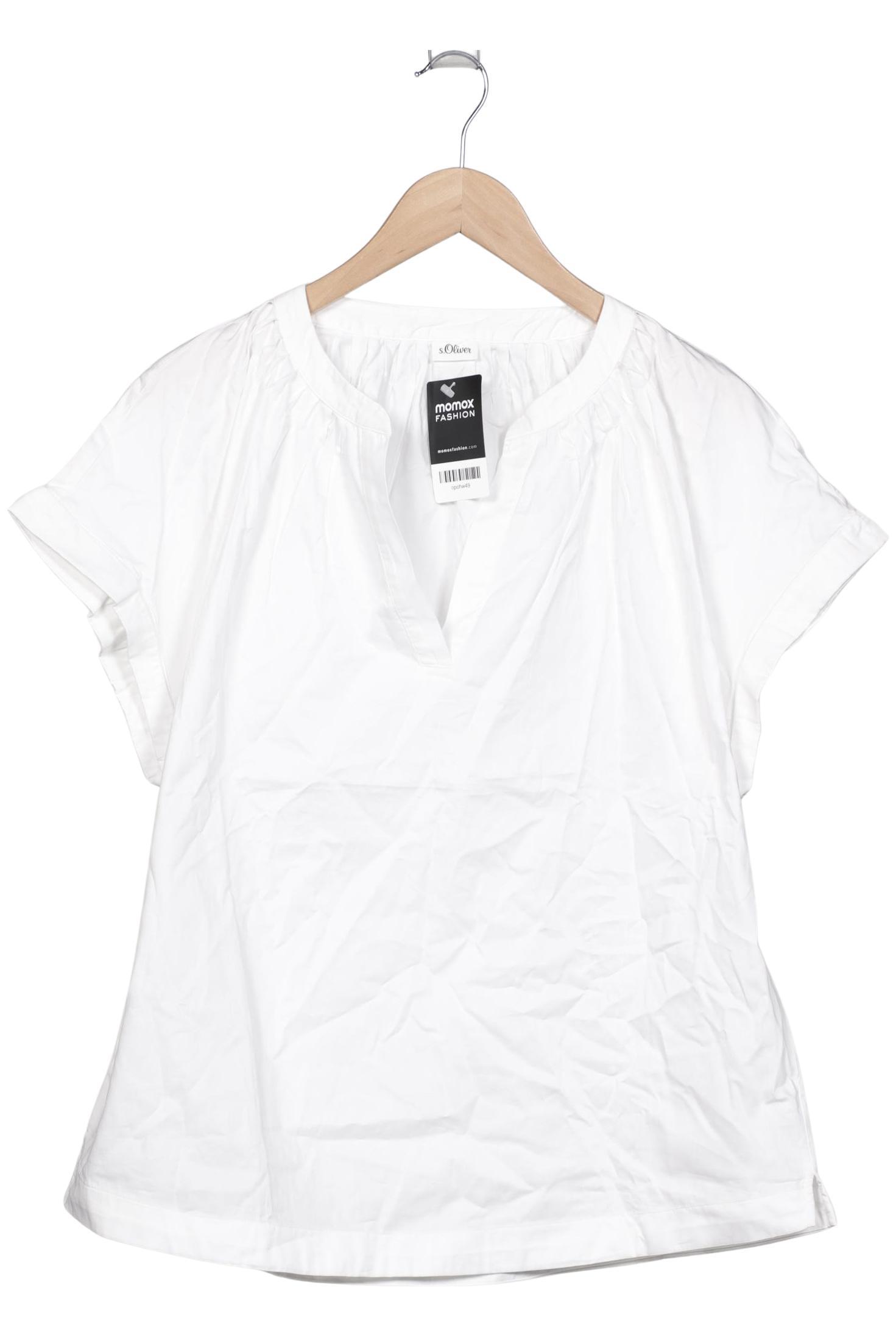 

s.Oliver Damen Bluse, weiß, Gr. 42