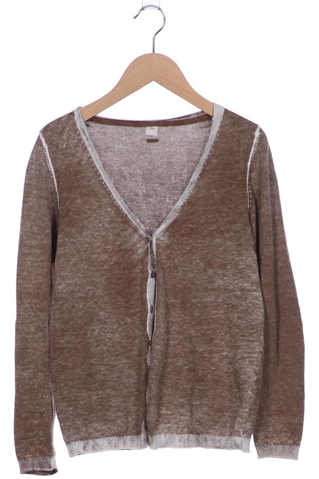 

s.Oliver Damen Strickjacke, braun, Gr. 36