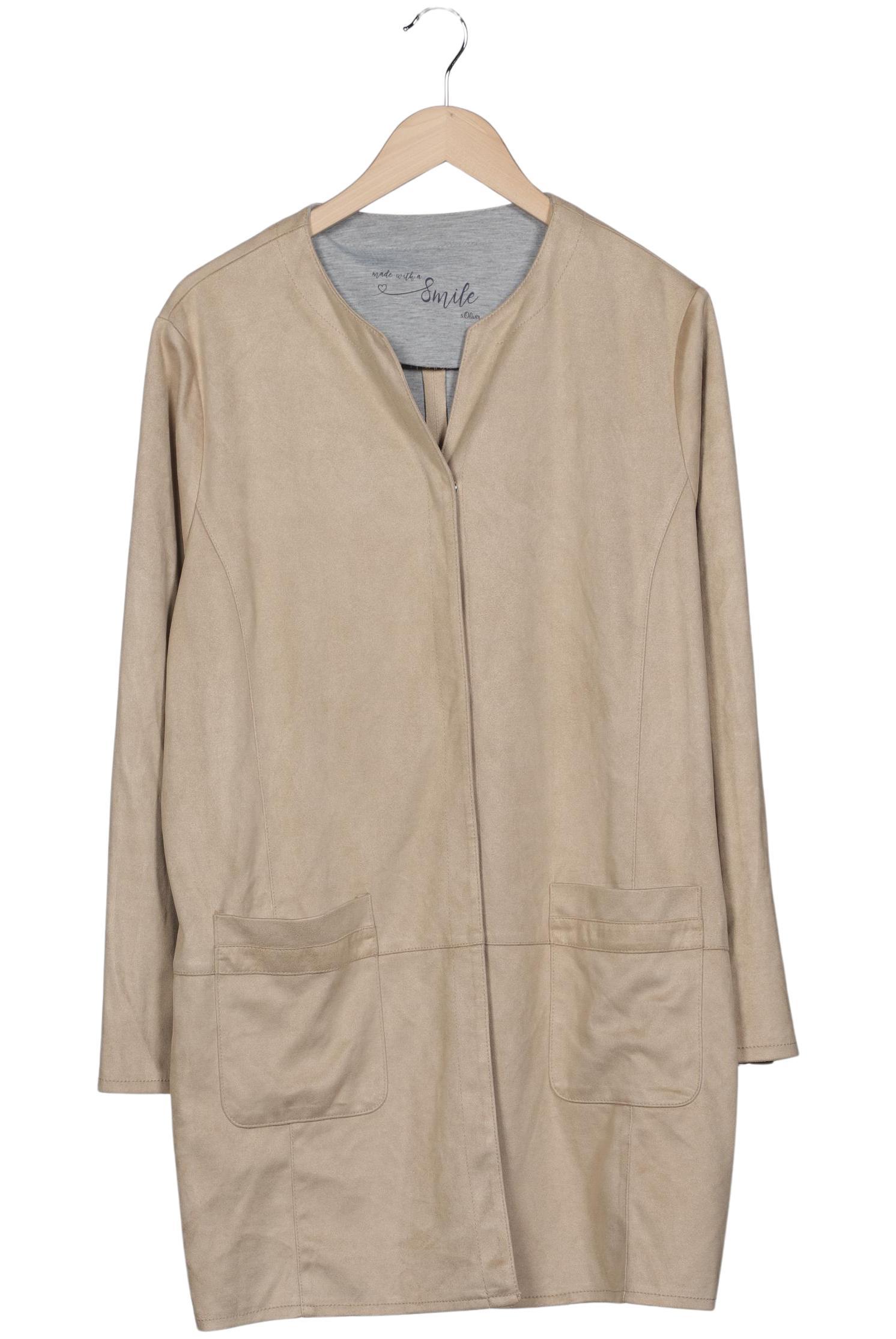 

s.Oliver Damen Mantel, beige, Gr. 46