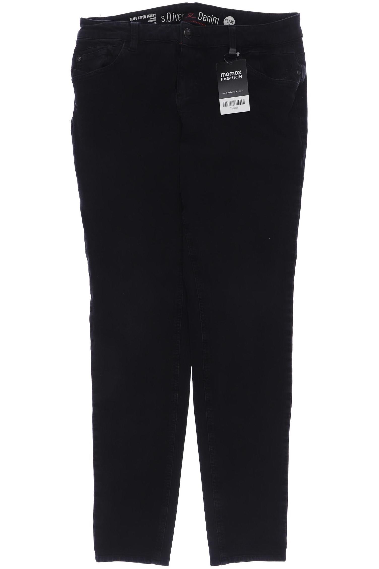 

s.Oliver Damen Jeans, schwarz