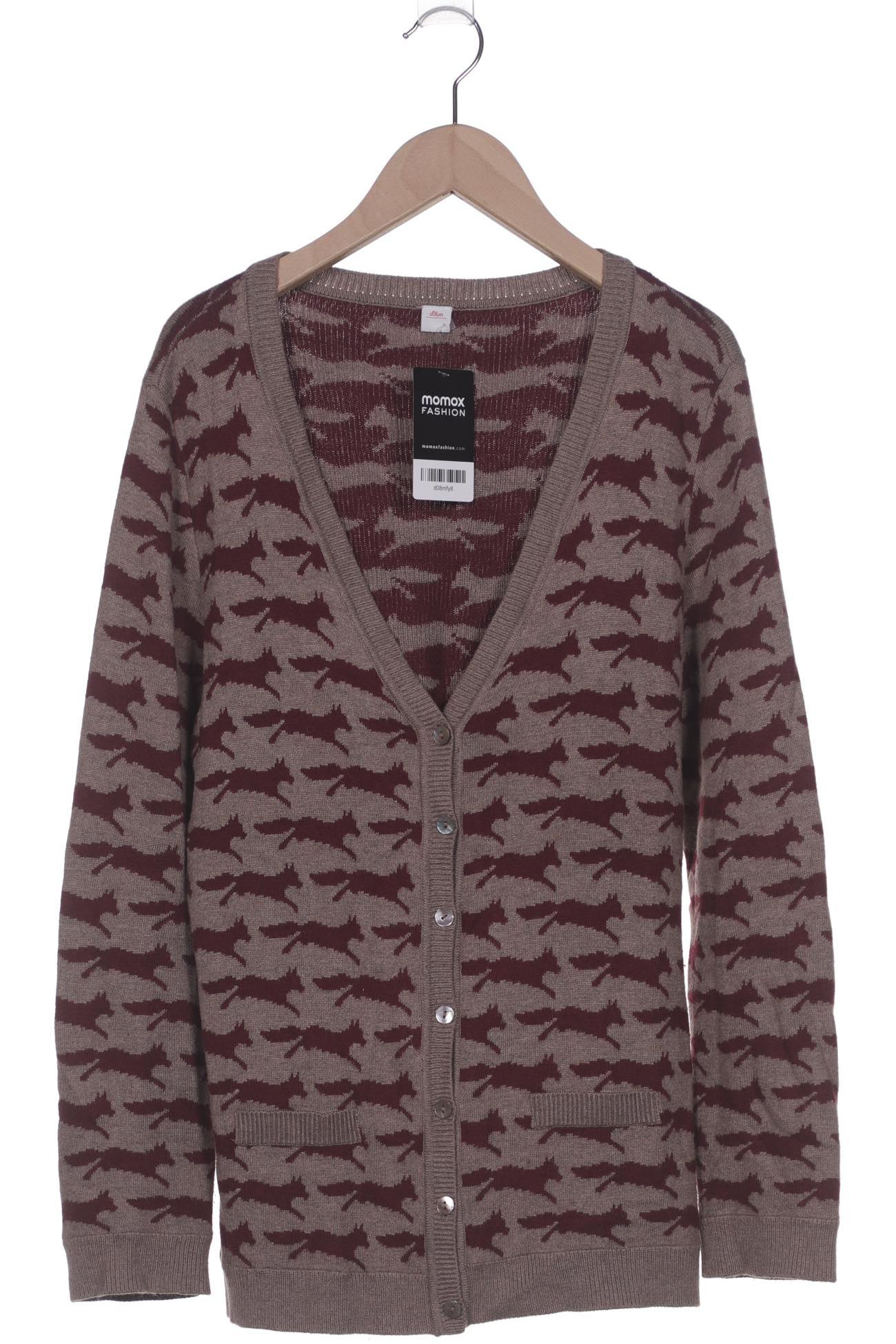 

s.Oliver Damen Strickjacke, braun, Gr. 42
