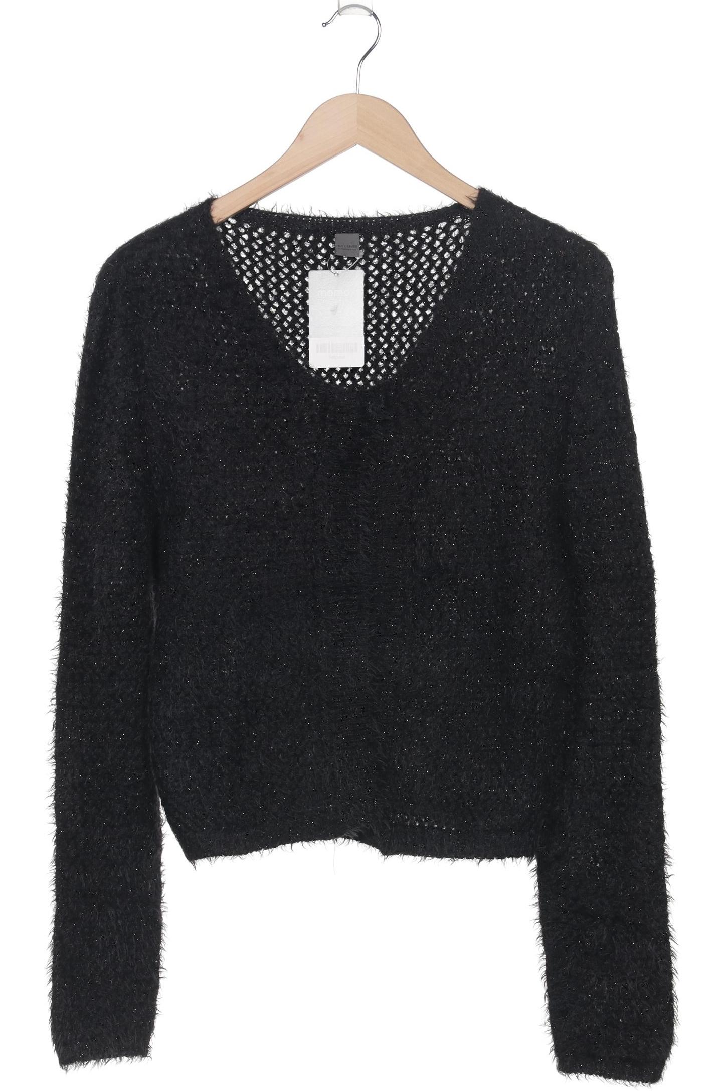 

s.Oliver Damen Strickjacke, schwarz, Gr. 38