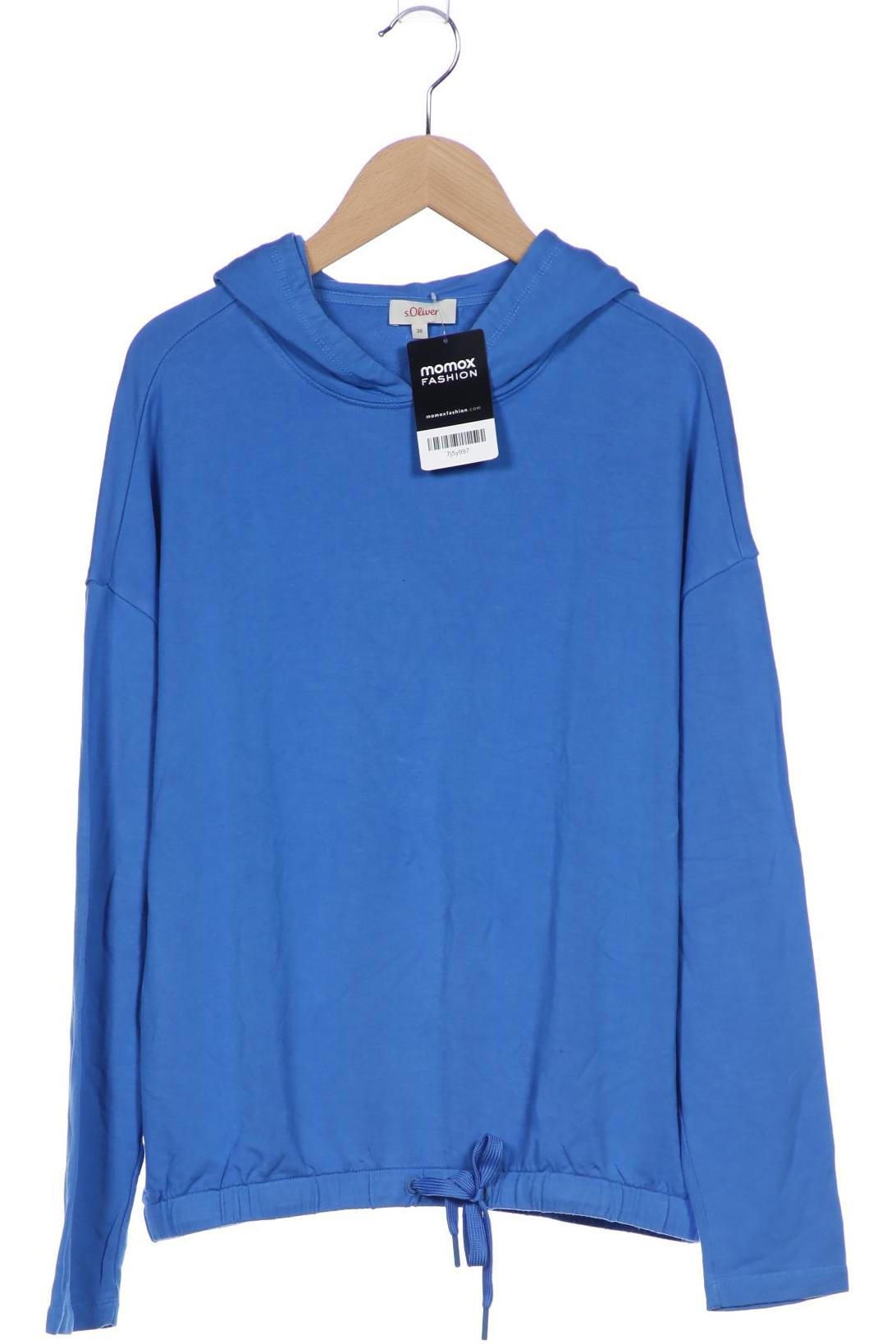 

s.Oliver Damen Kapuzenpullover, blau, Gr. 36