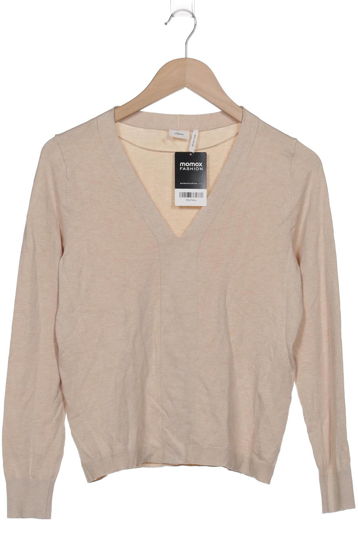 

s.Oliver Damen Pullover, beige, Gr. 34