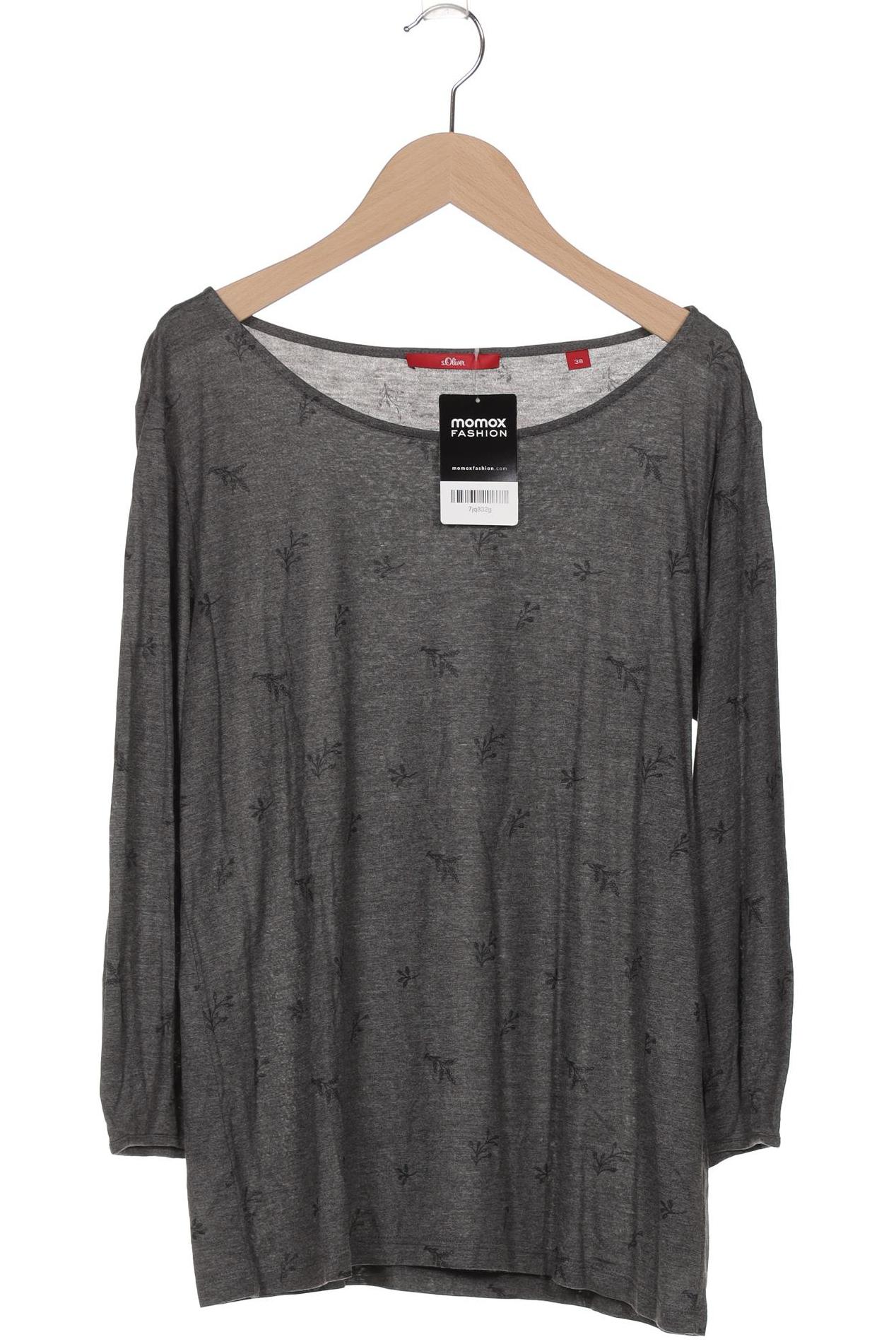 

s.Oliver Damen Langarmshirt, grau, Gr. 38