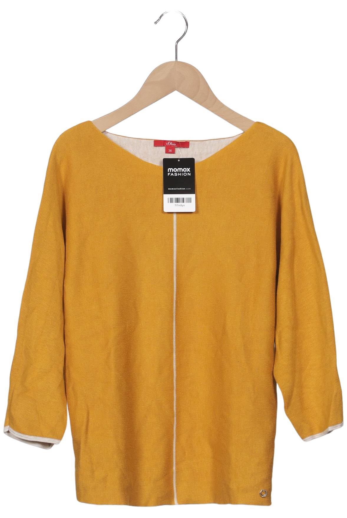 

s.Oliver Damen Pullover, gelb, Gr. 36