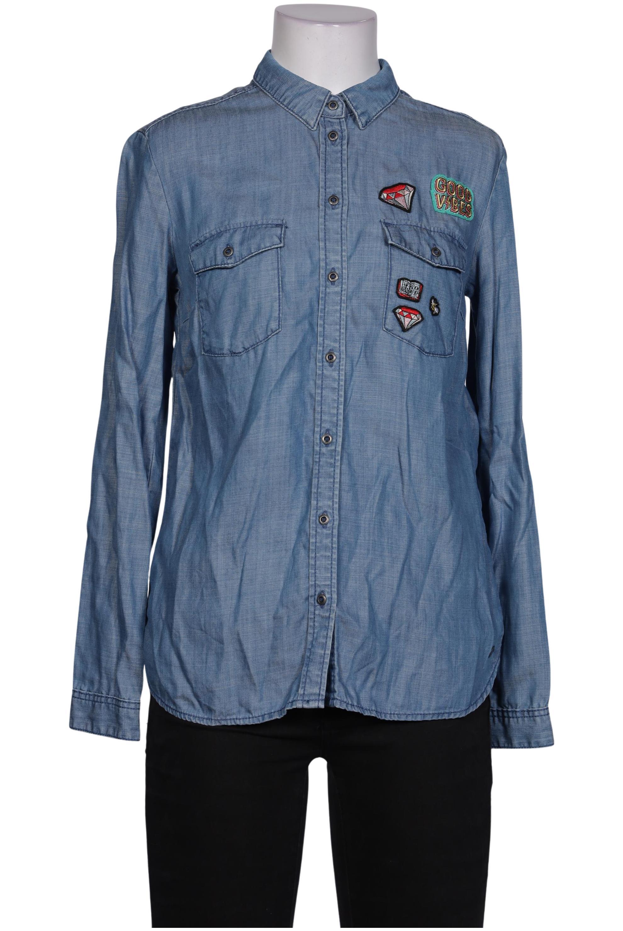 

s.Oliver Damen Bluse, blau, Gr. 34
