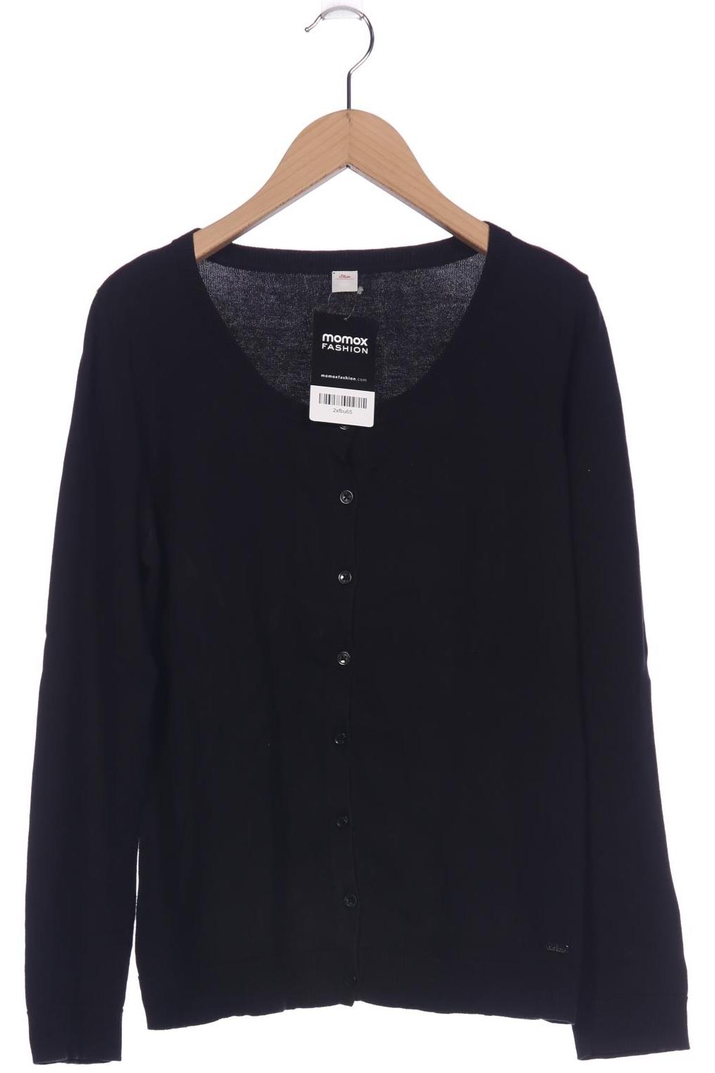 

s.Oliver Damen Strickjacke, schwarz, Gr. 40