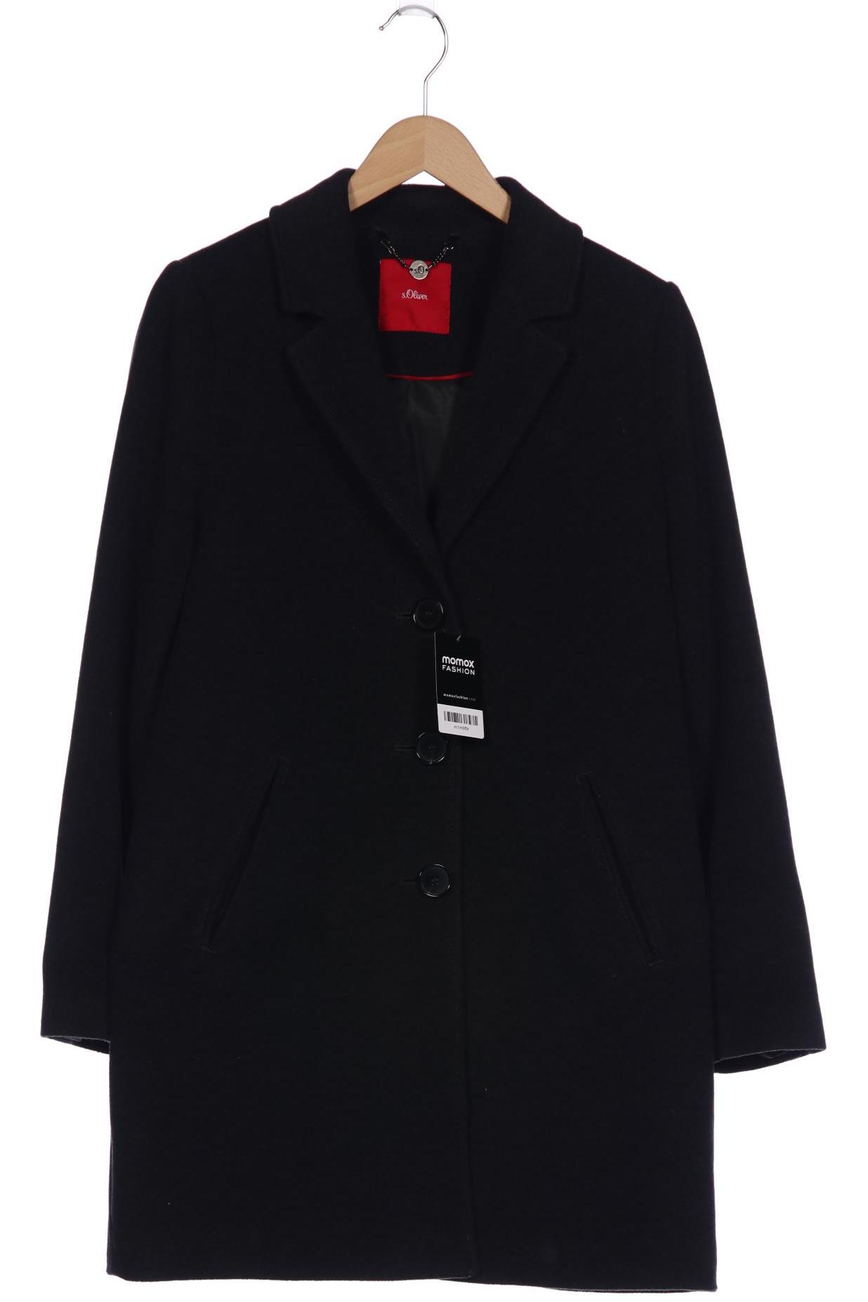 

s.Oliver Damen Mantel, schwarz
