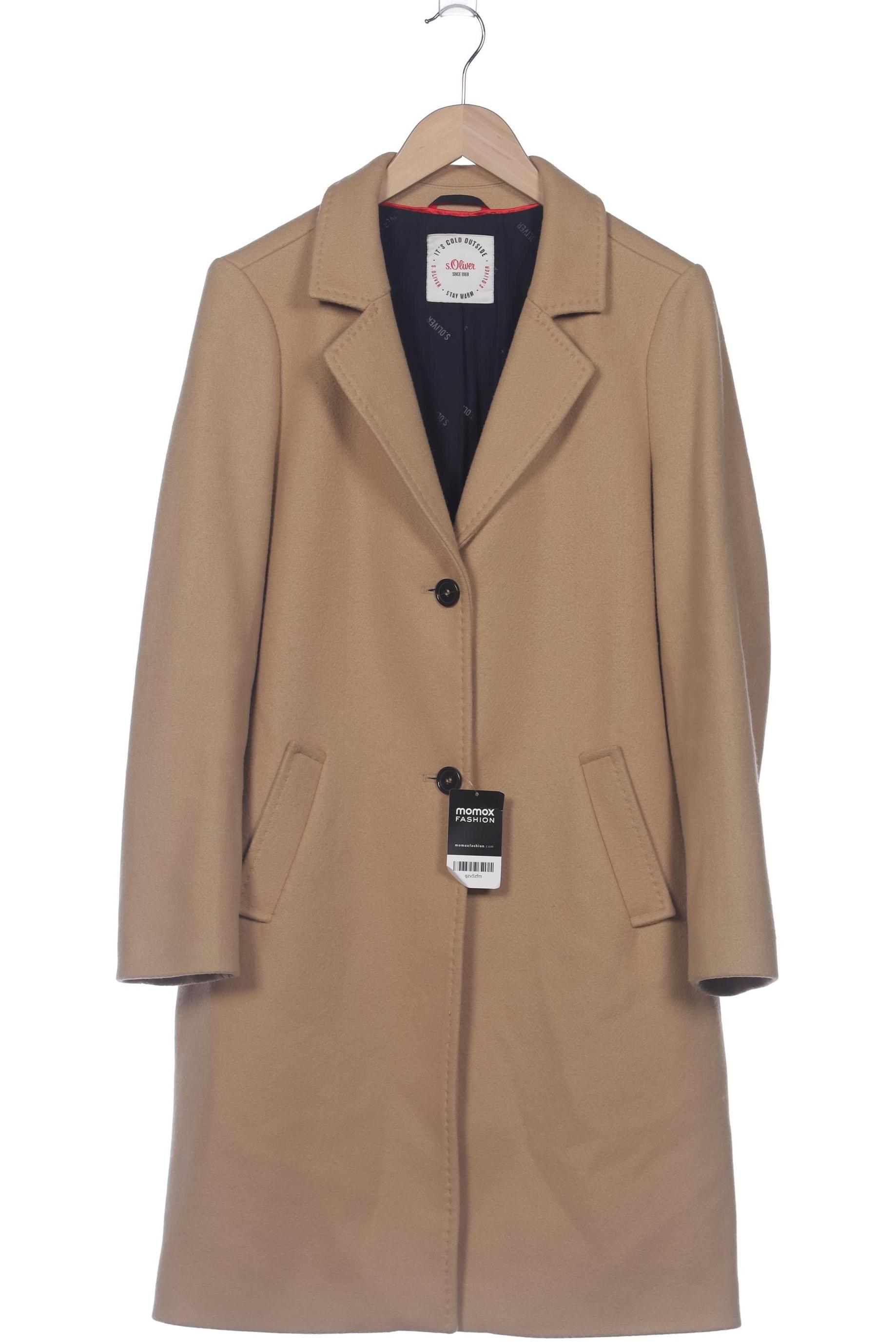 

s.Oliver Damen Mantel, beige, Gr. 38
